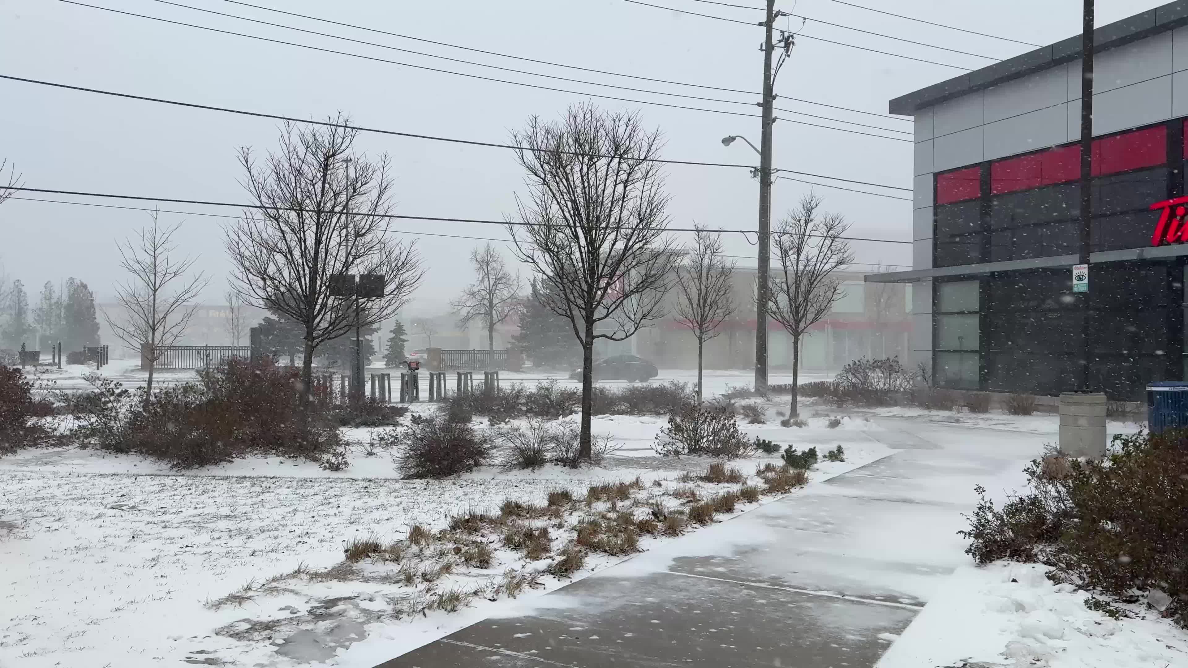 Snowstorm in Toronto, Canada