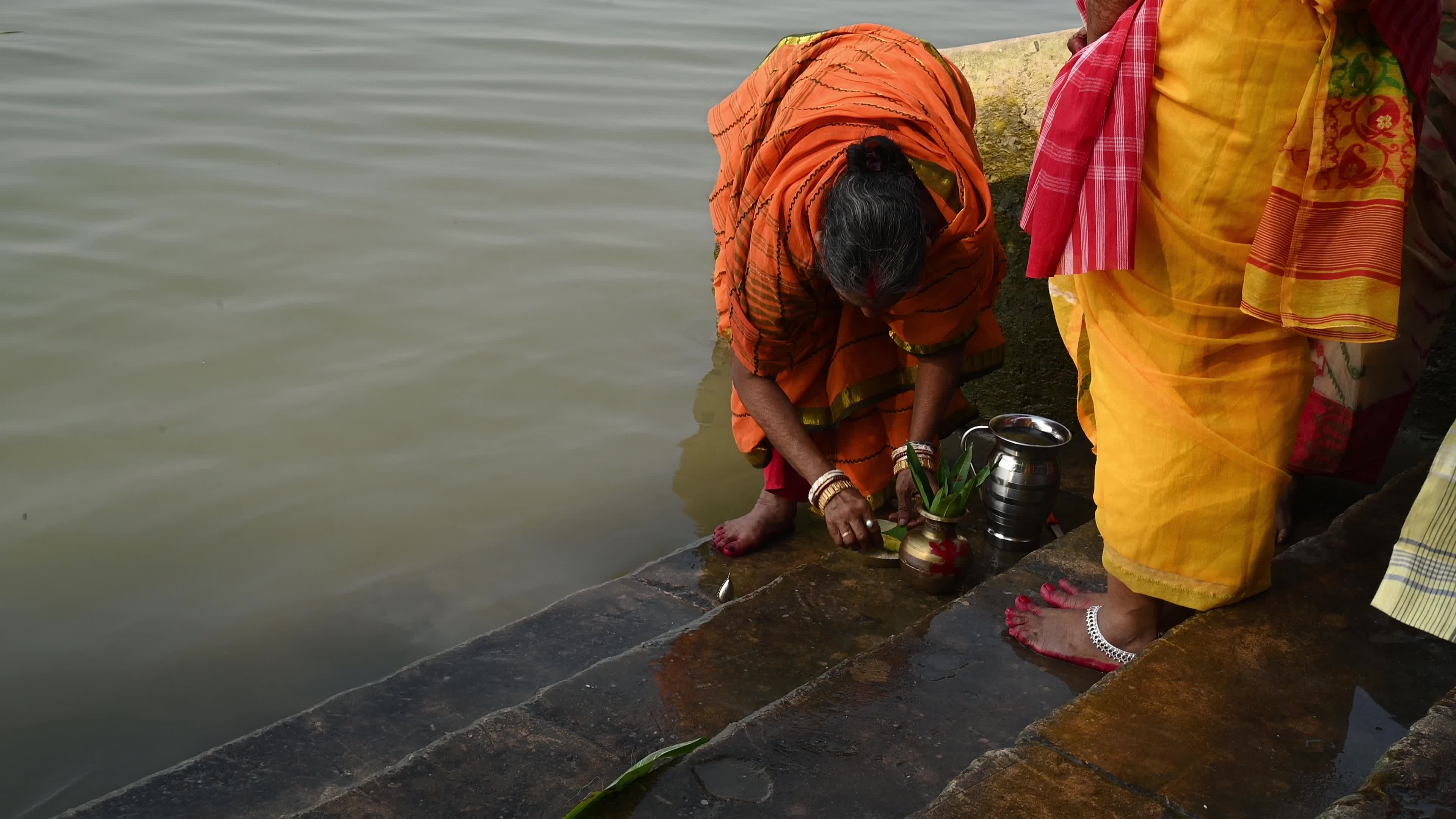 Bagbazar Ghat - North Kolkata - Ganga pollution - Devotees Celebrate Ganga 