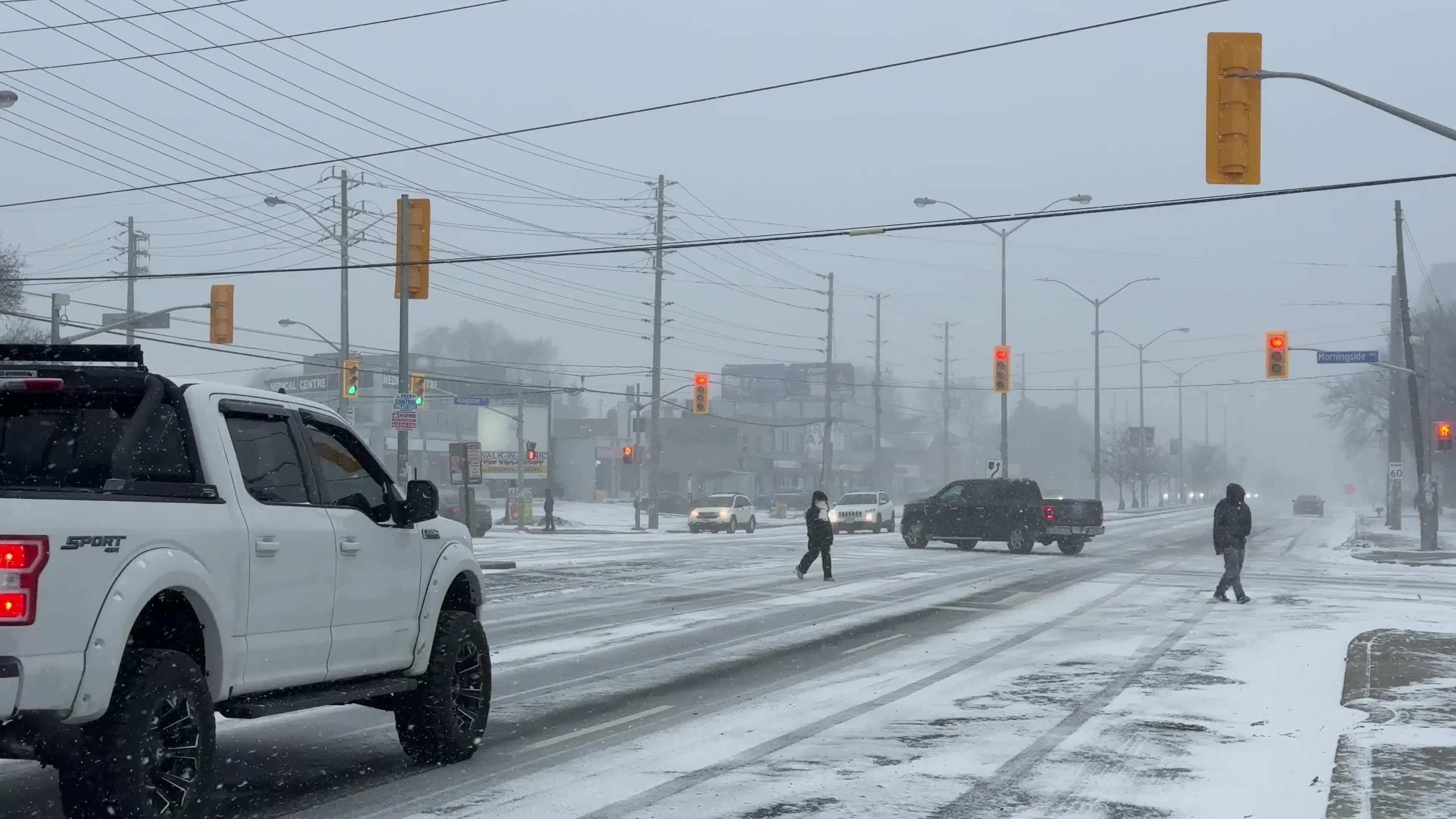Snowstorm in Toronto, Canada