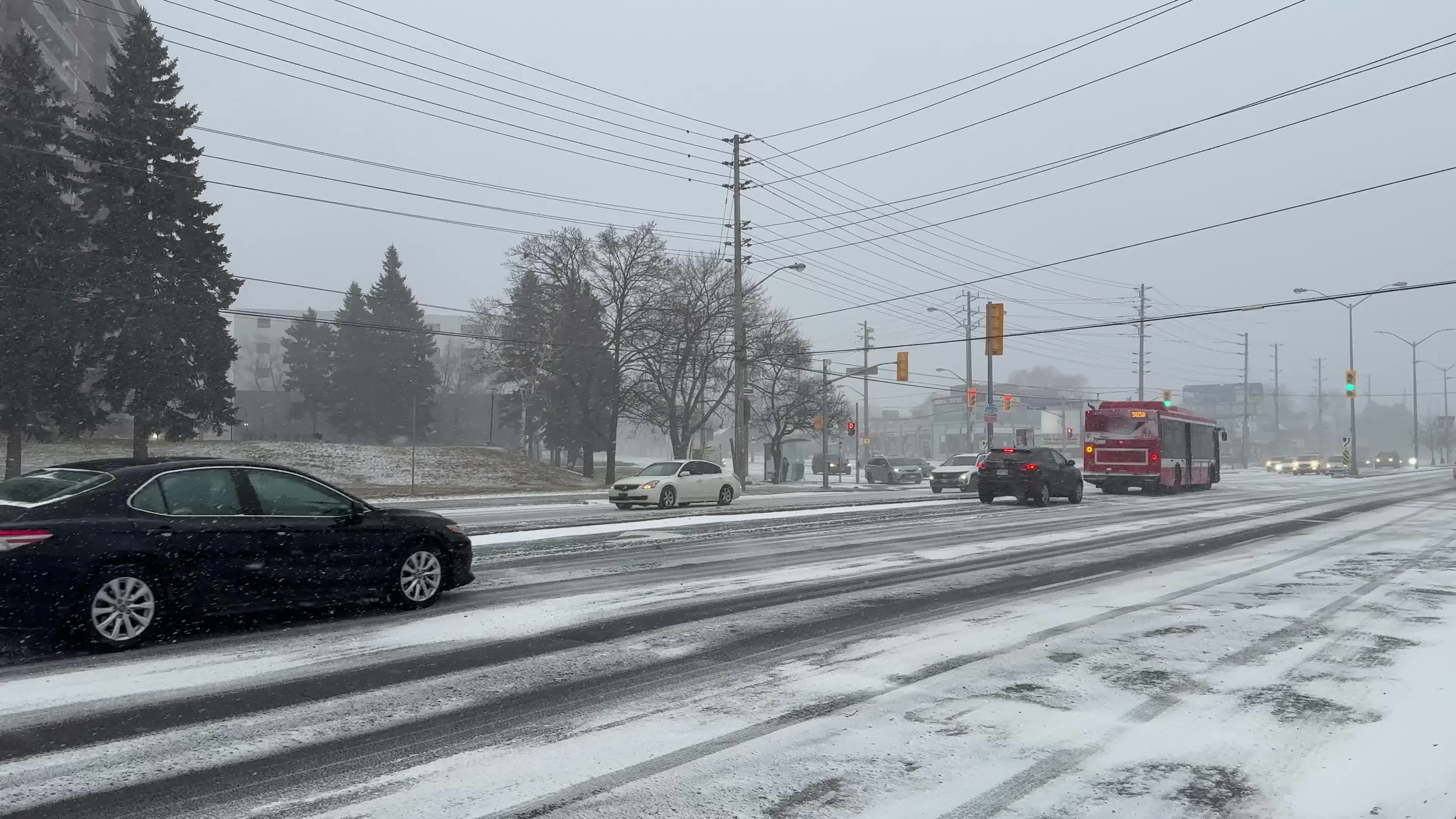 Snowstorm in Toronto, Canada