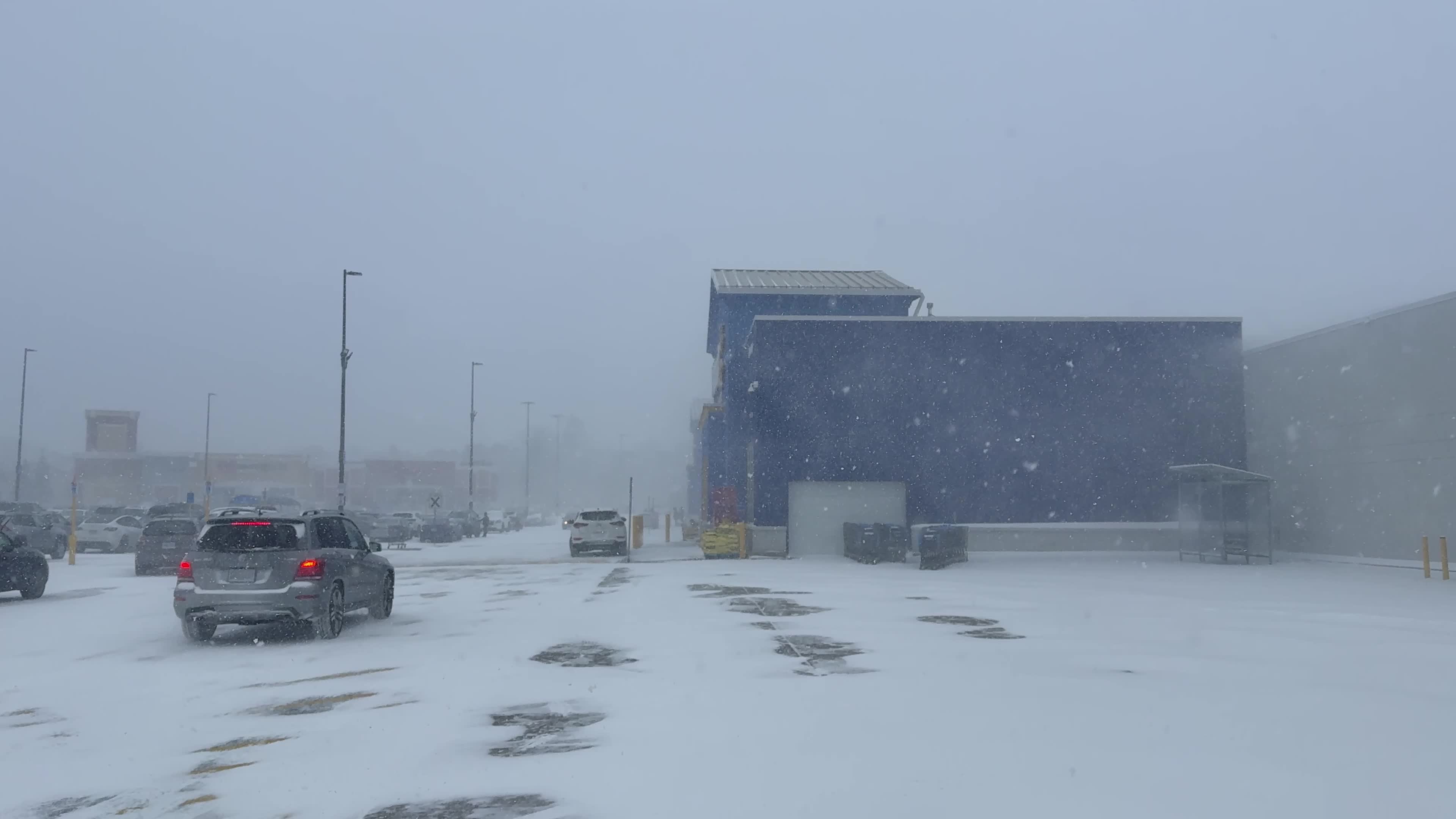 Snowstorm in Toronto, Canada
