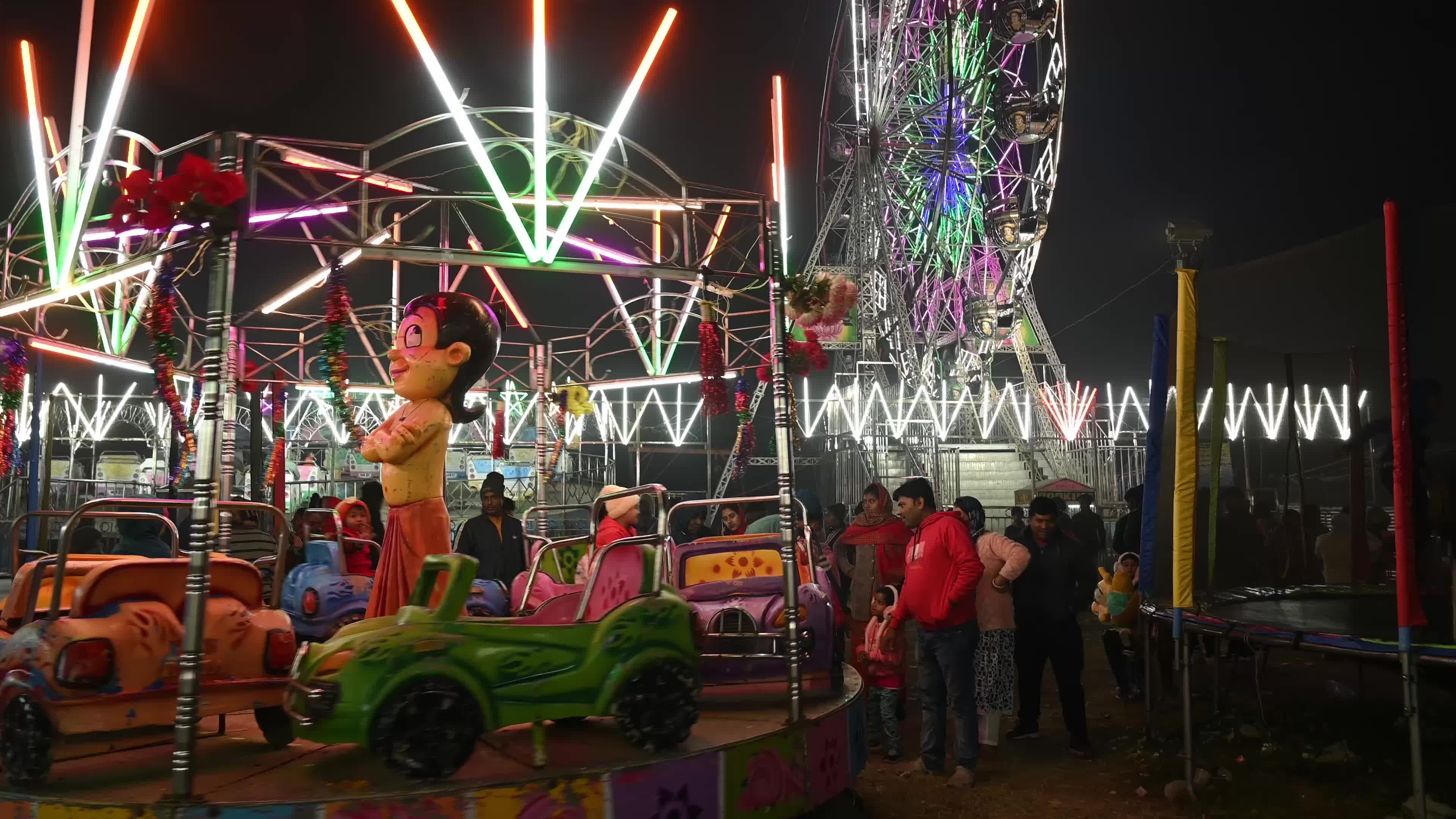 Christmas in India - Village Fair - Chhinnamasta Puja - Amusement Park 