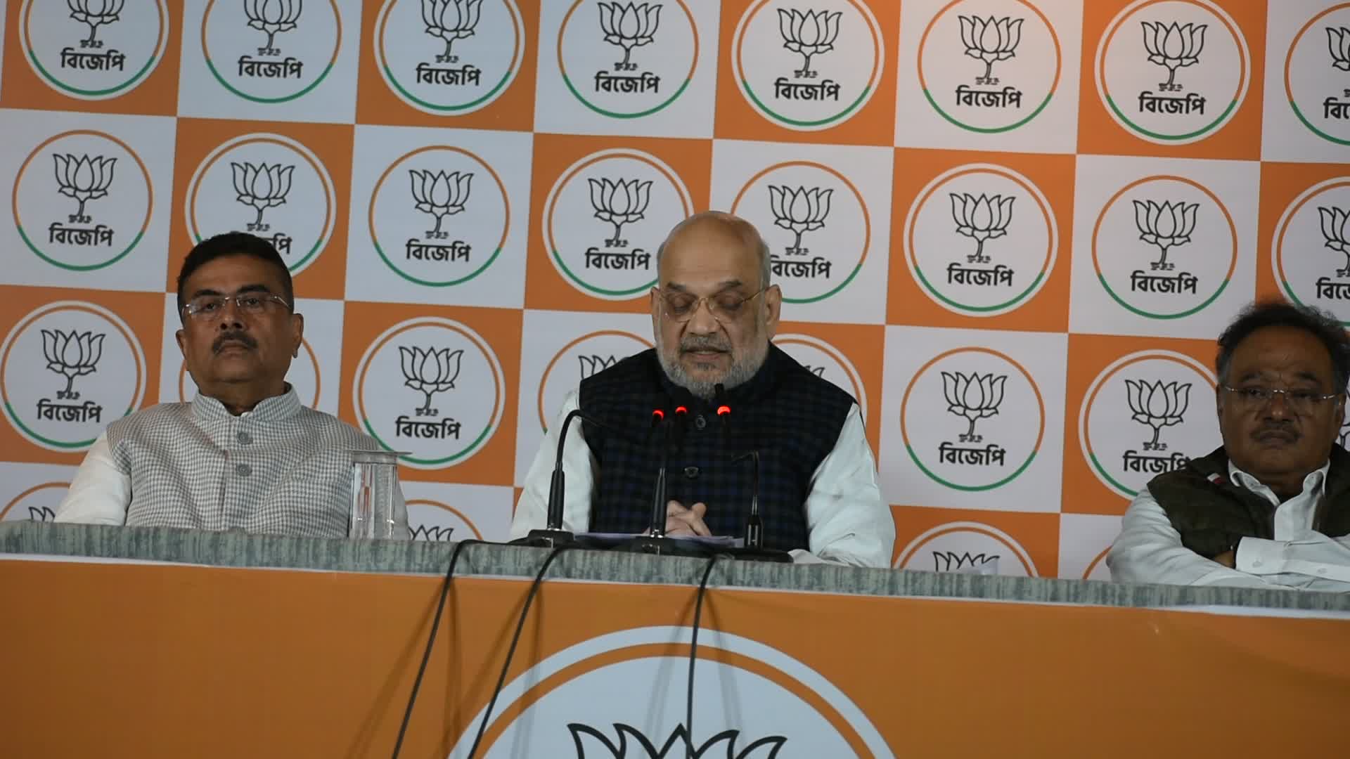 Home minister of India Sri Amit Shah in Kolkata.