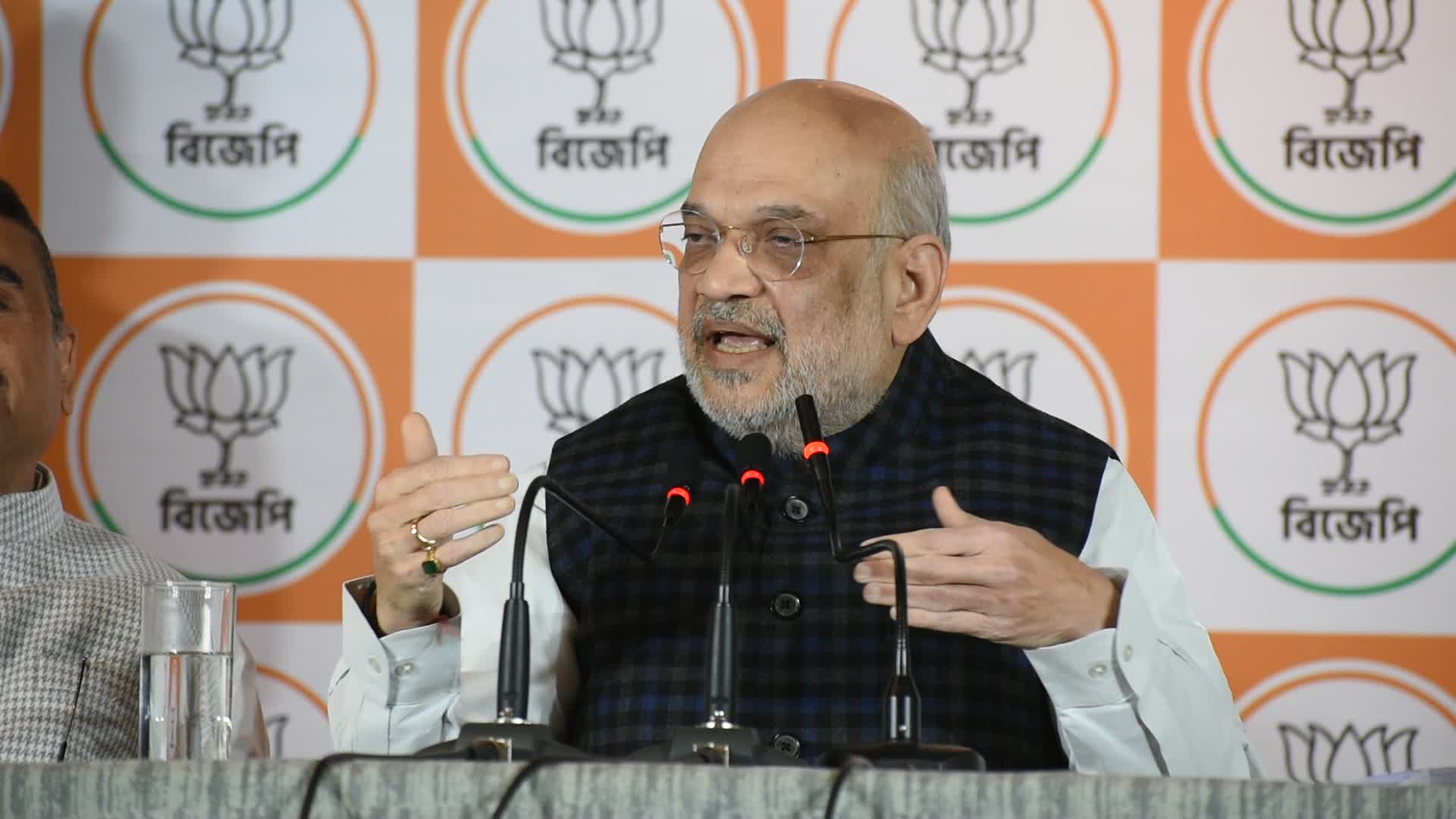 Home minister of India Sri Amit Shah in Kolkata. 