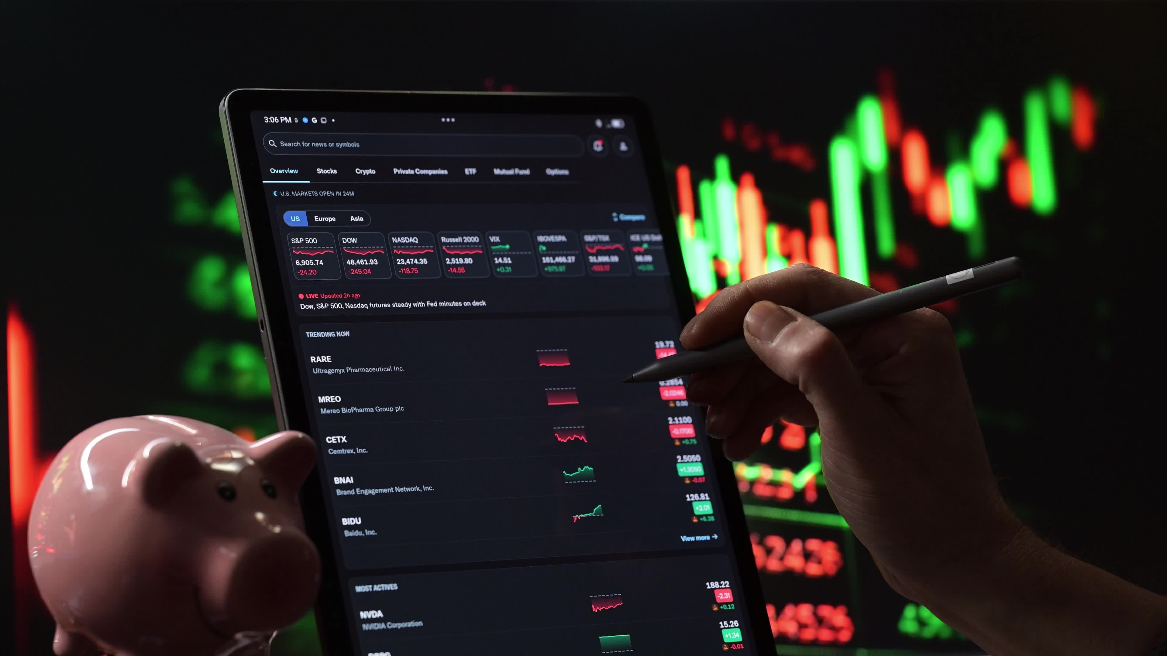 Stock Index - Stock Exchange - Finance Stock - Video Illustration