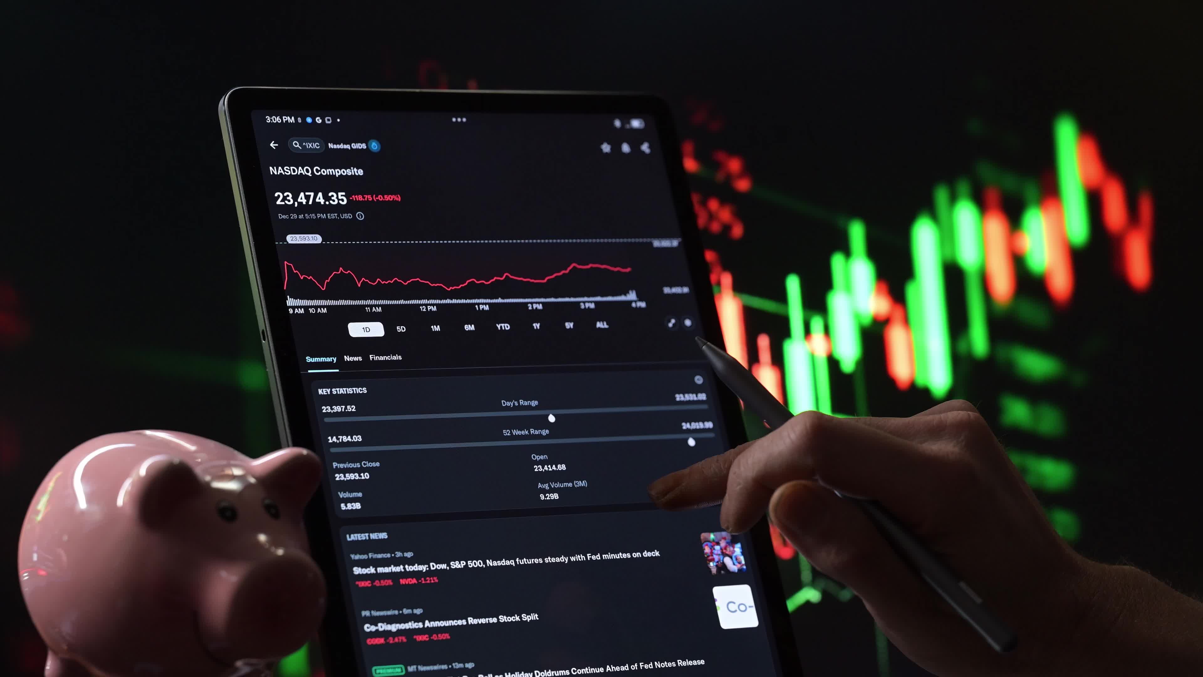 Stock Index - Stock Exchange - Finance Stock - Video Illustration
