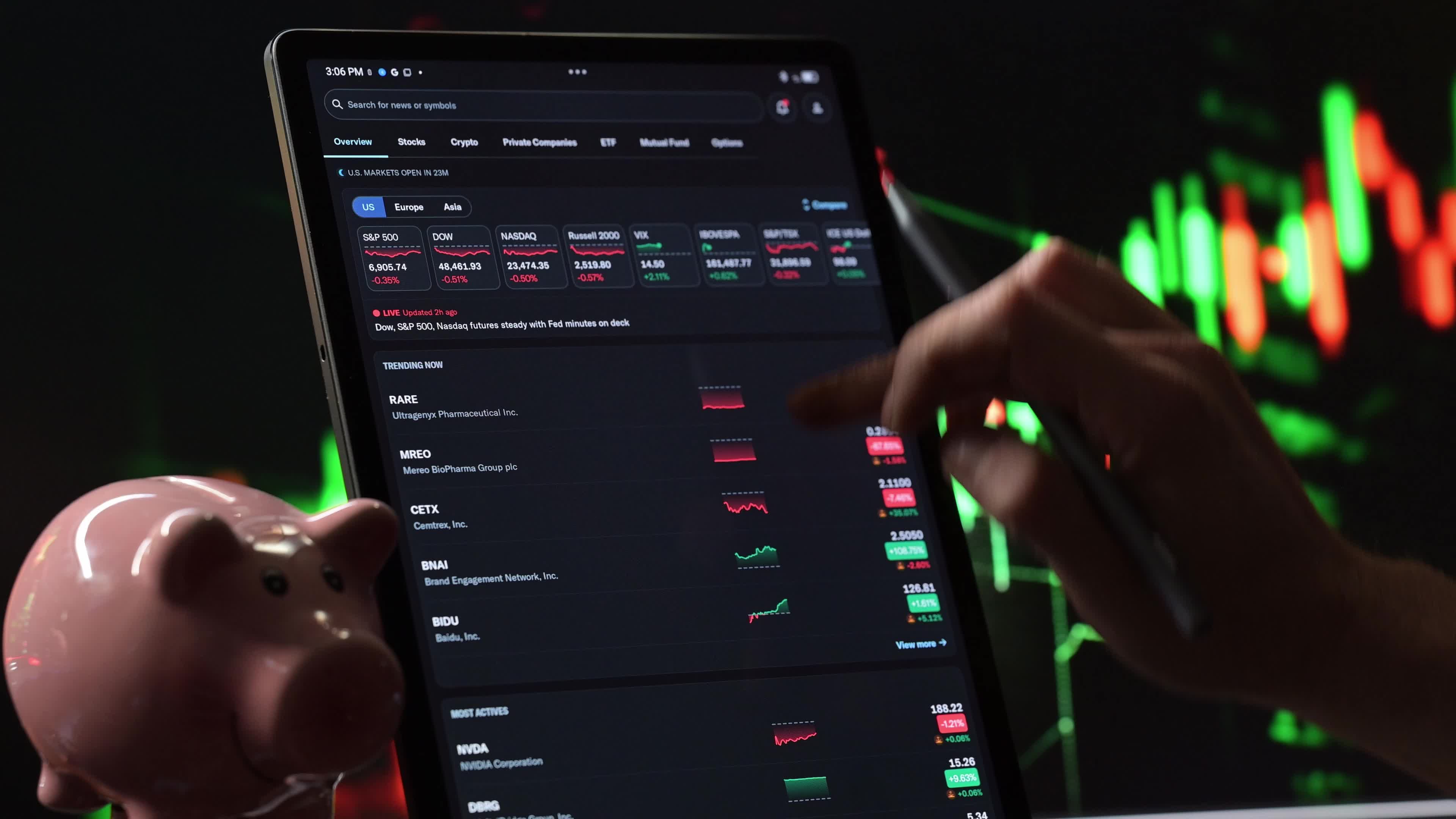 Stock Index - Stock Exchange - Finance Stock - Video Illustration