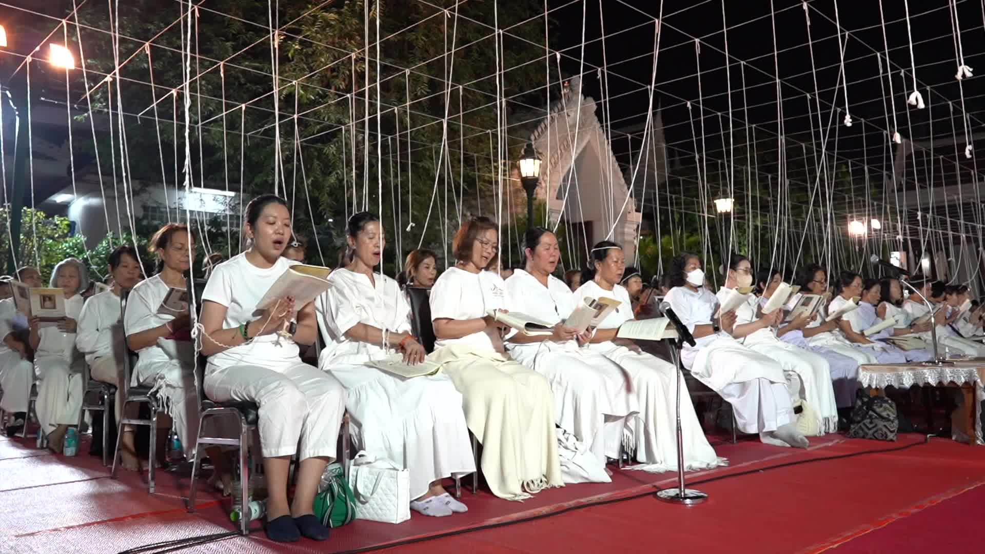 People Celebrate New Year's in Bangkok.
