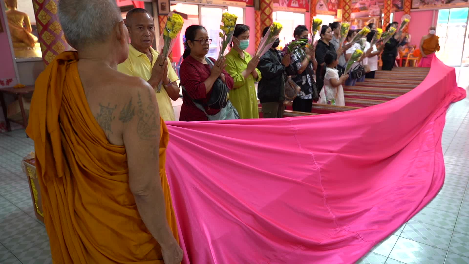 Thai People Lie In Coffins To Welcome The New Year.