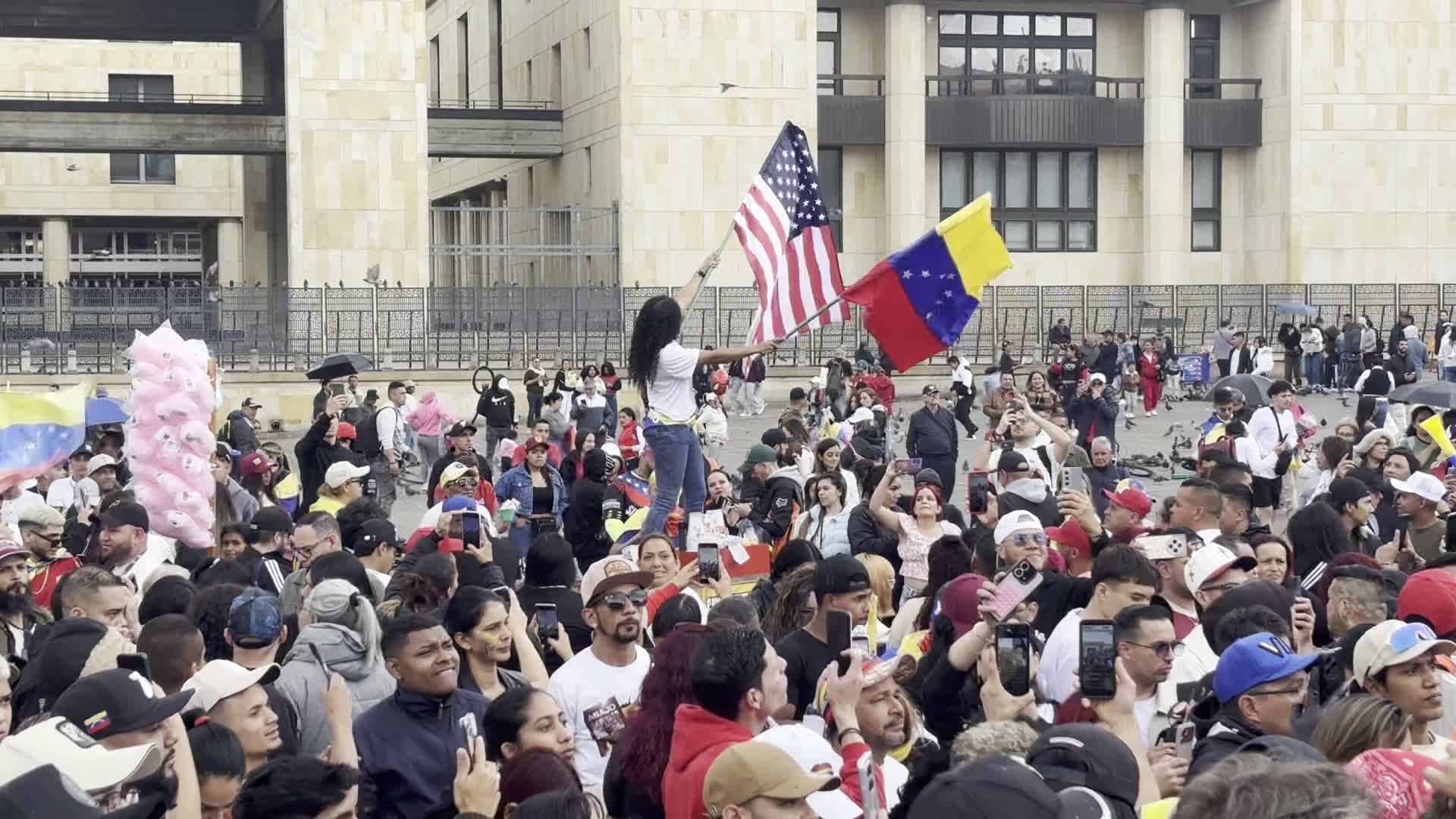 Venezuela Crisis Demonstrations in Colombia