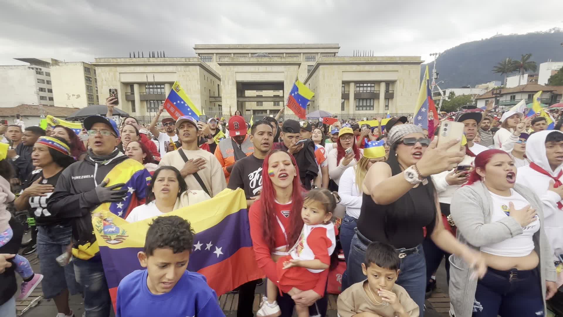 Venezuela Crisis Demonstrations in Colombia
