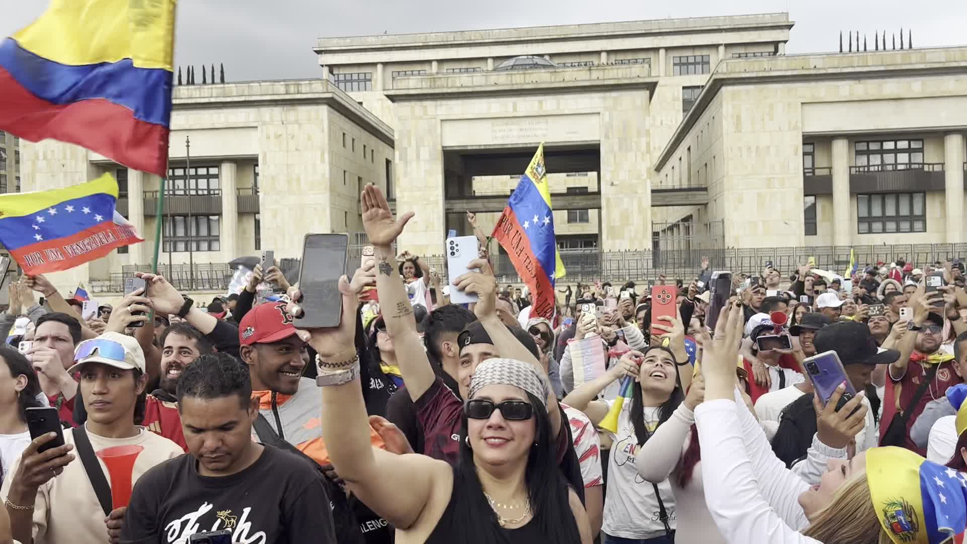Venezuela Crisis Demonstrations in Colombia