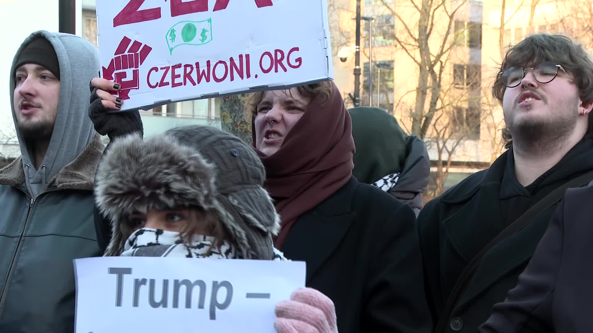 POLAND: Protesters rally in Warsaw against US Venezuela attack