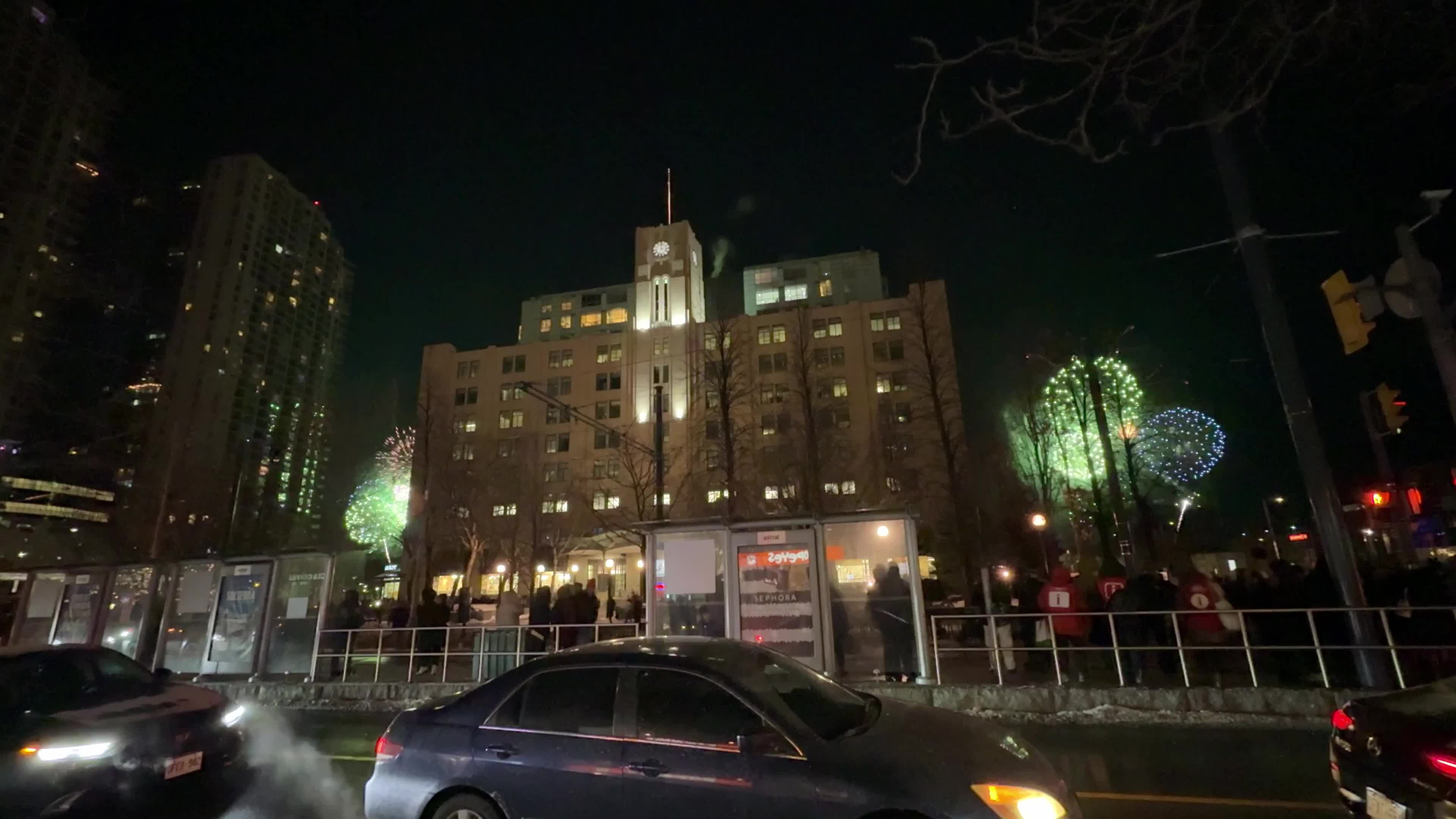New year celebration, Toronto, Canada 