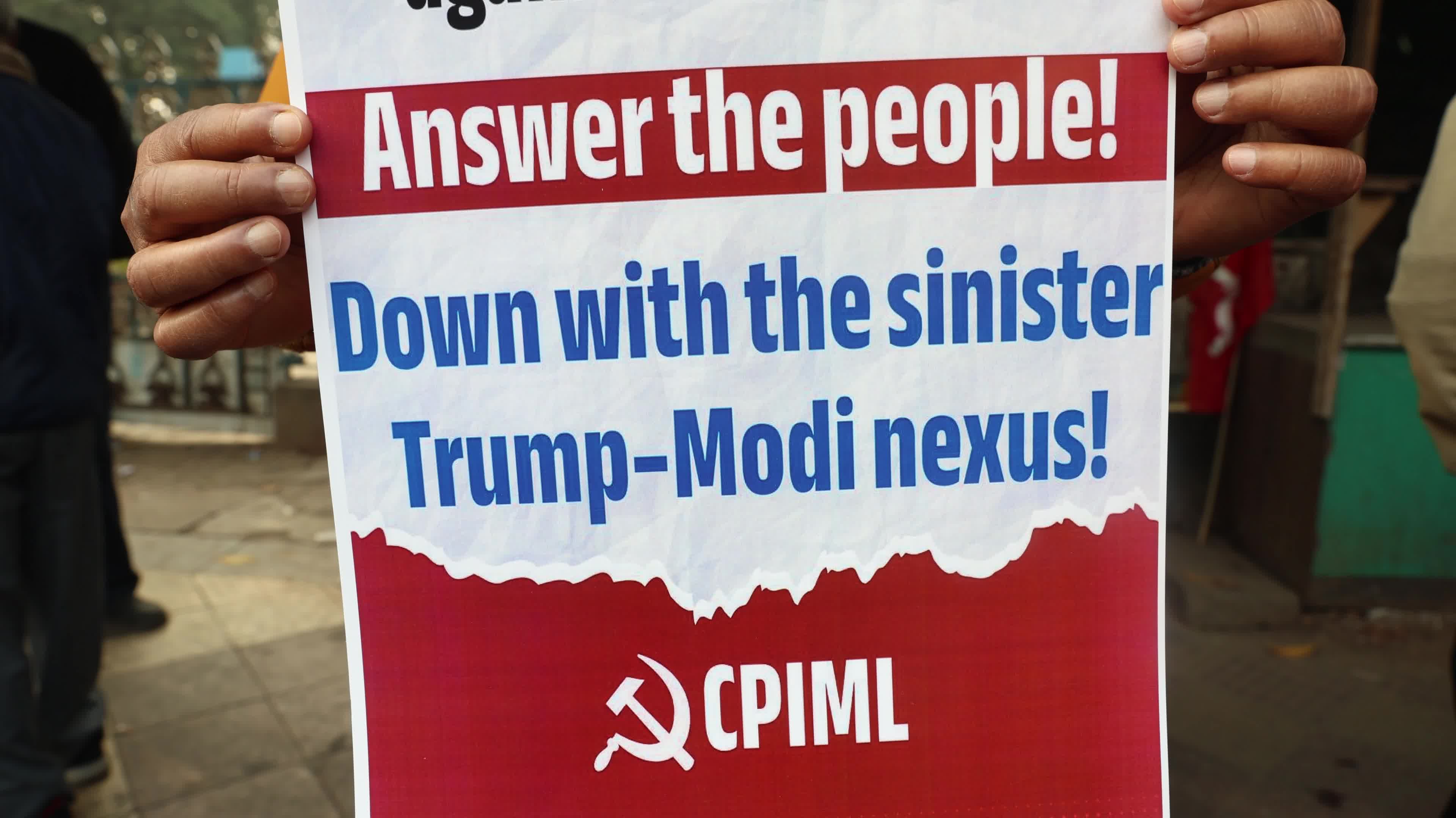 No War On Venezuela Protest In Kolkata, India 