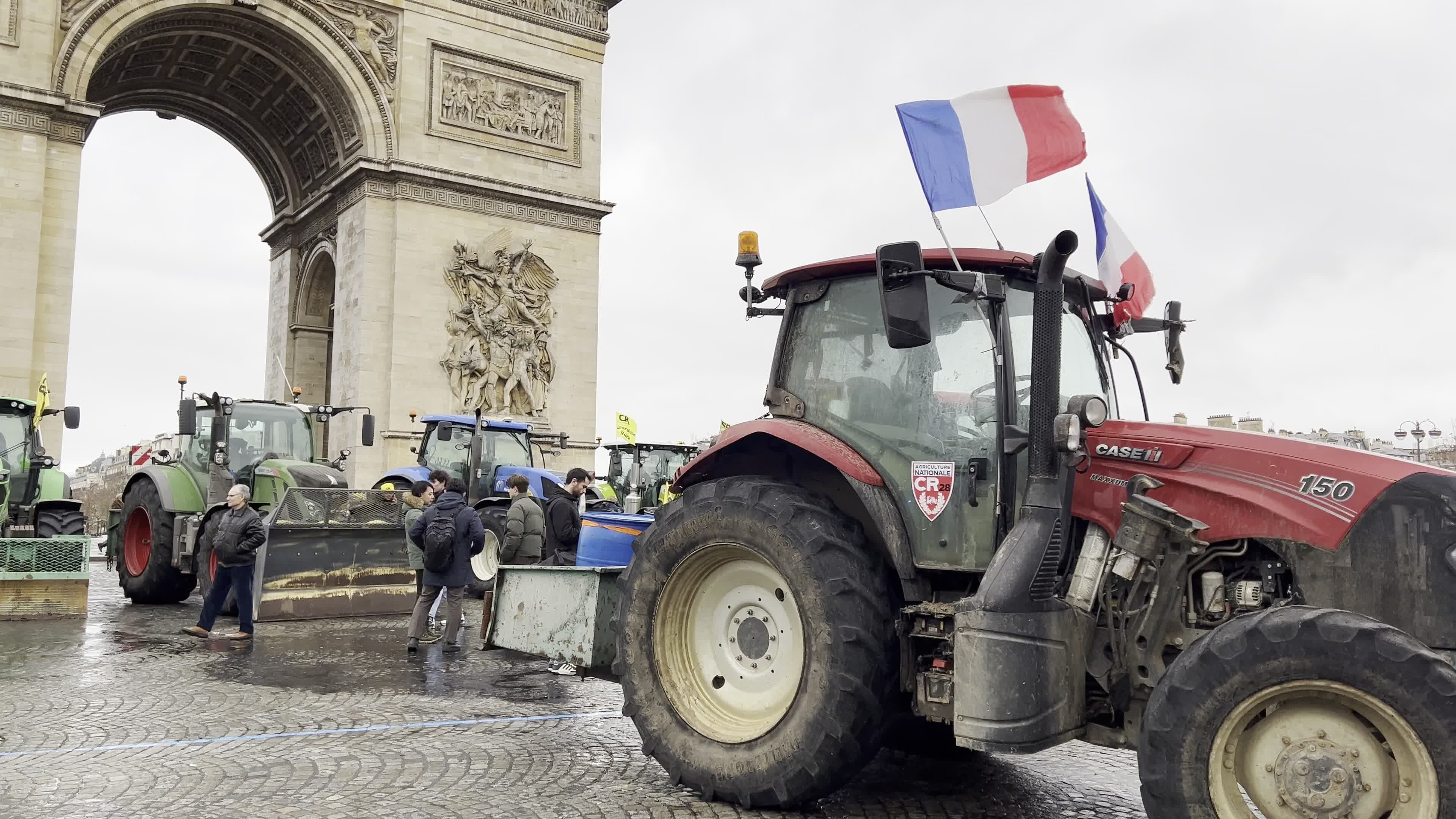 Demonstration of French farmers in Paris