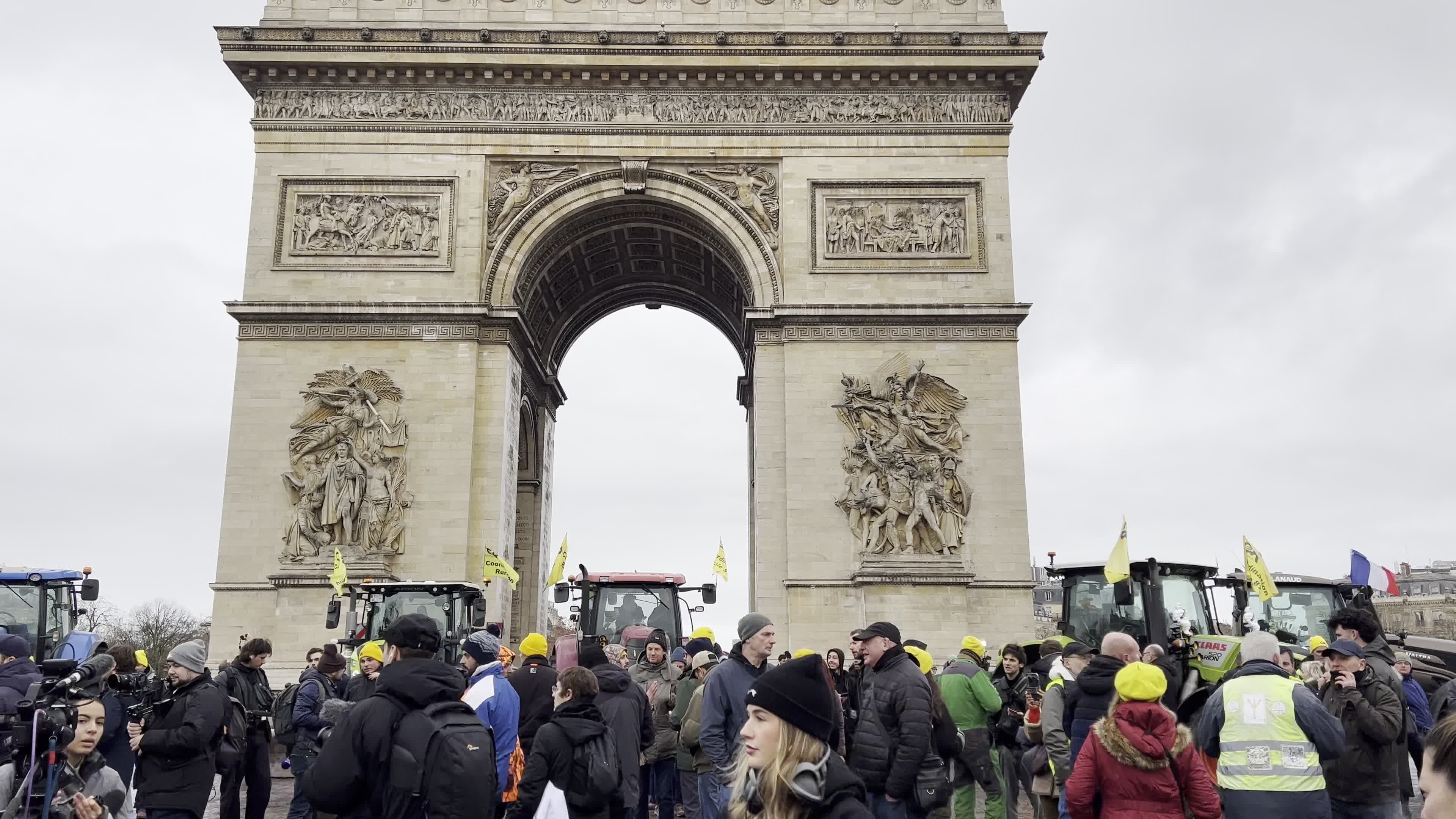 Demonstration of French farmers in Paris