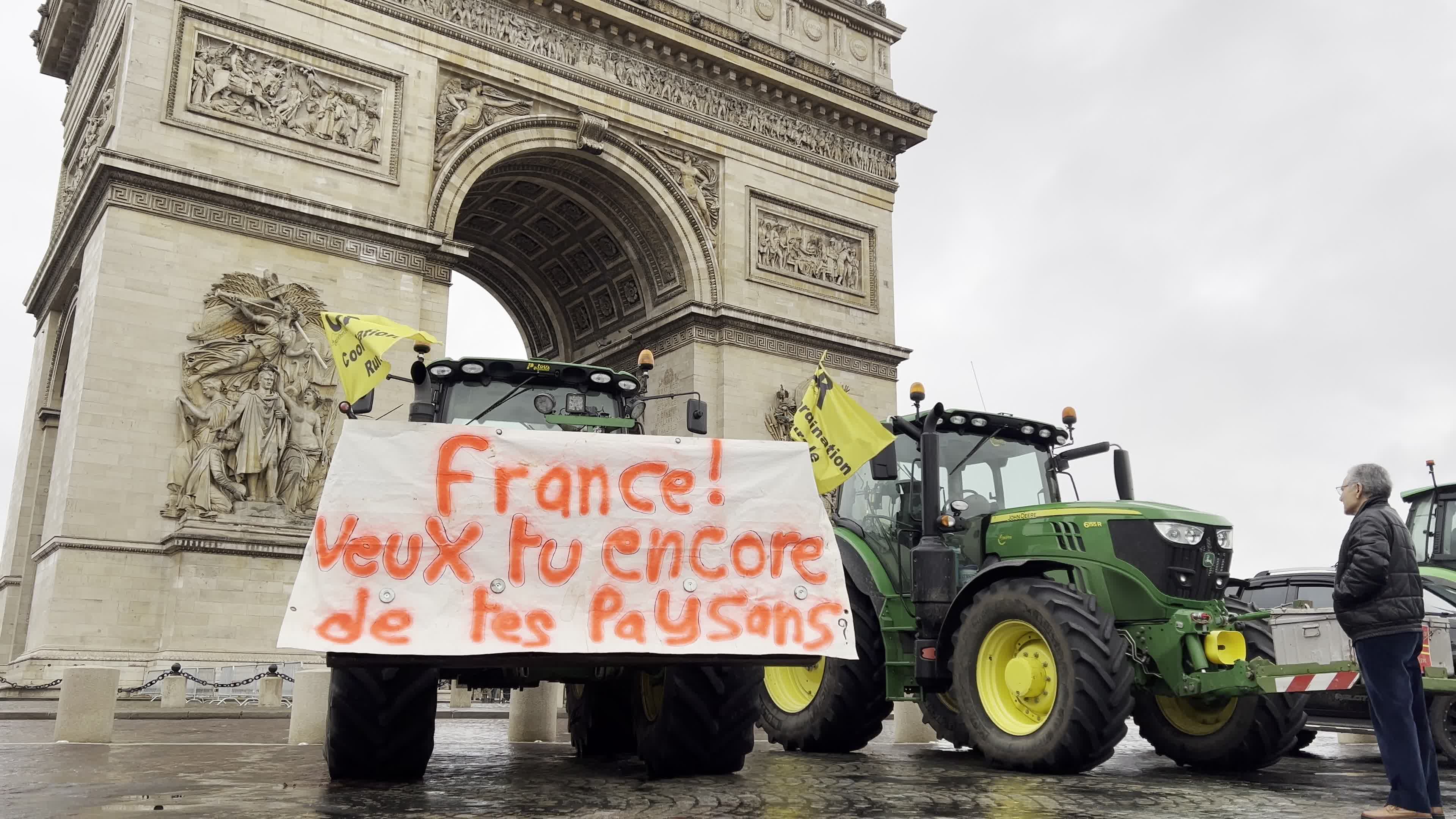 Demonstration of French farmers in Paris