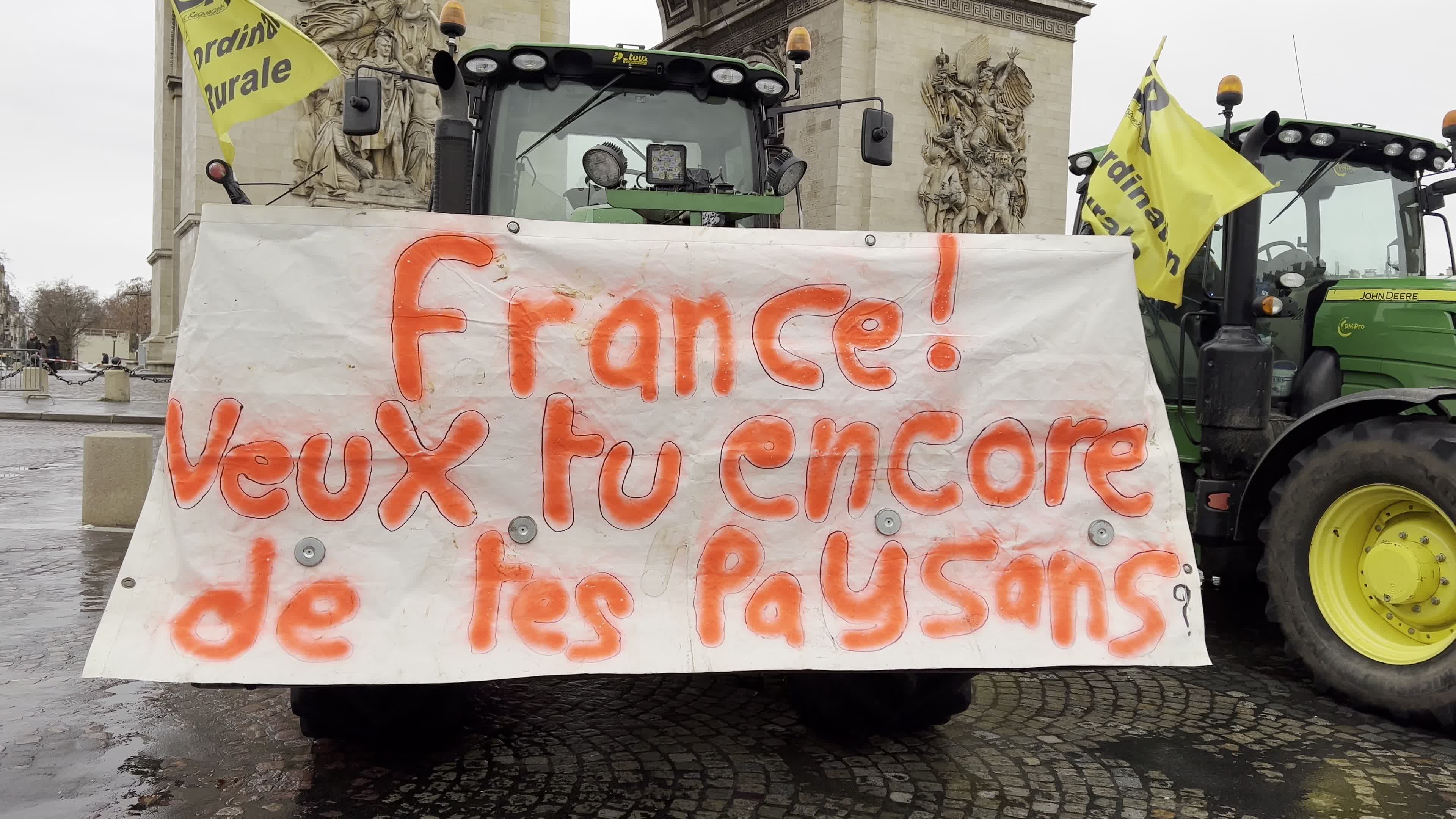 Demonstration of French farmers in Paris