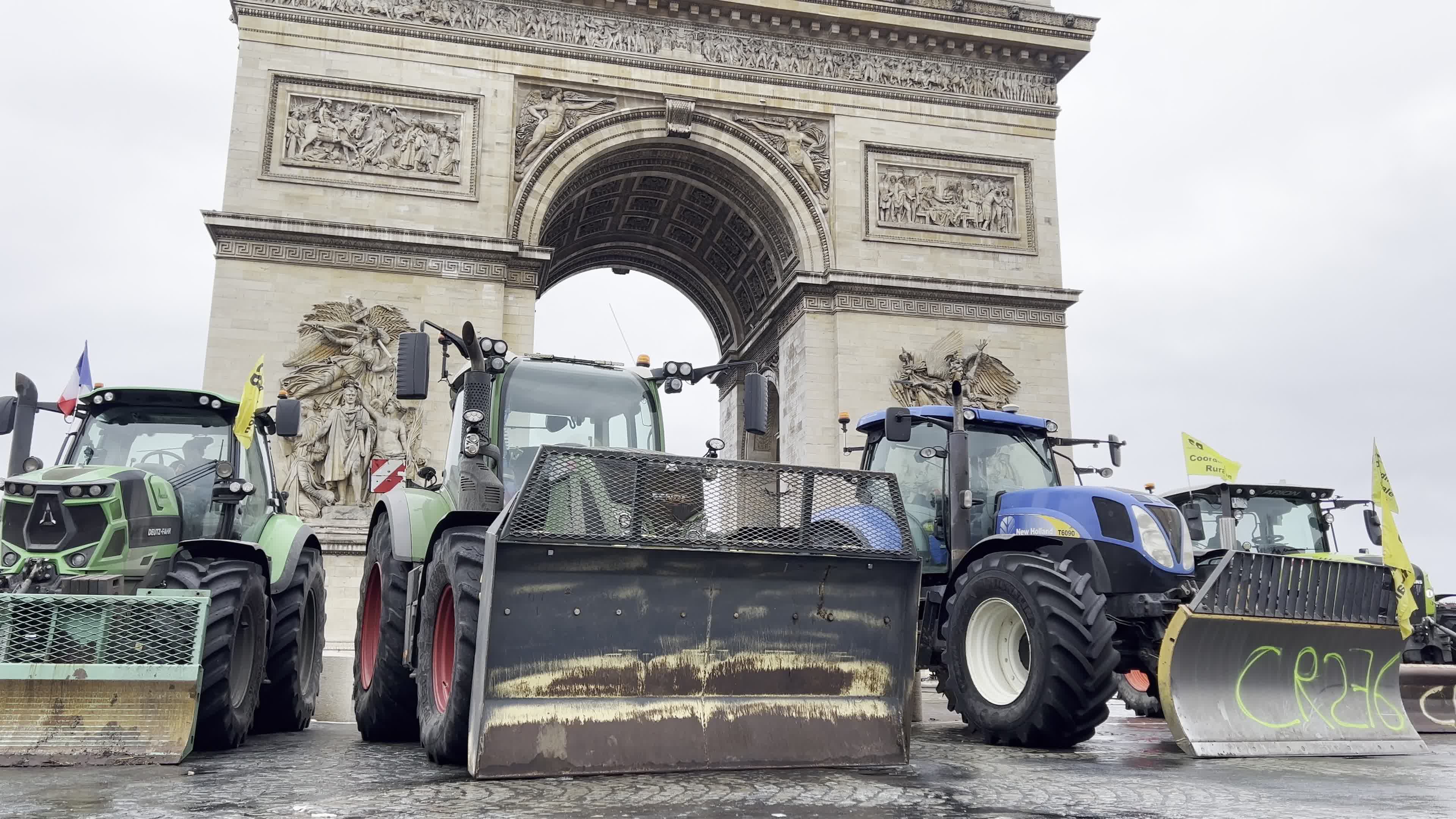 Demonstration of French farmers in Paris