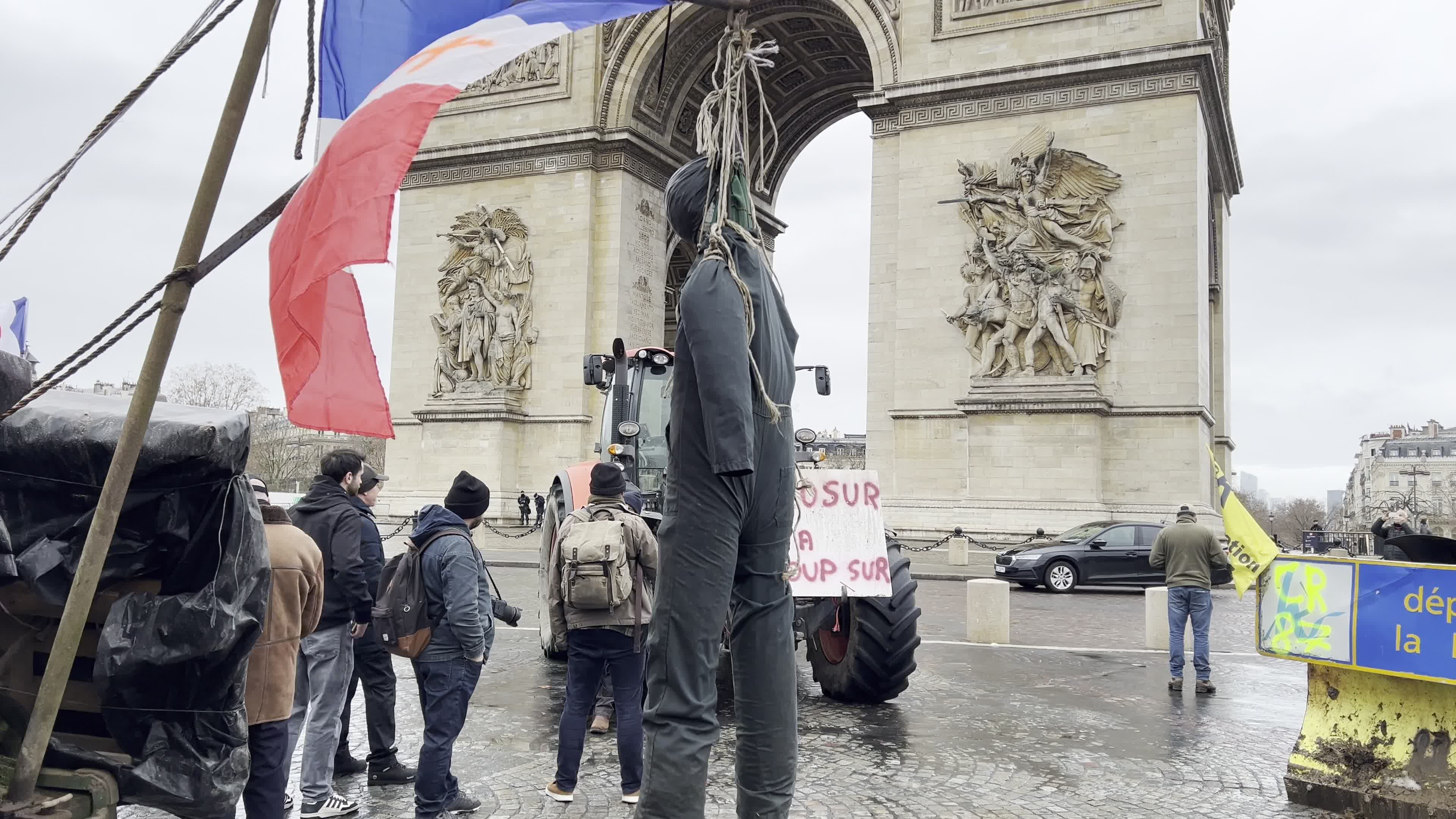 Demonstration of French farmers in Paris