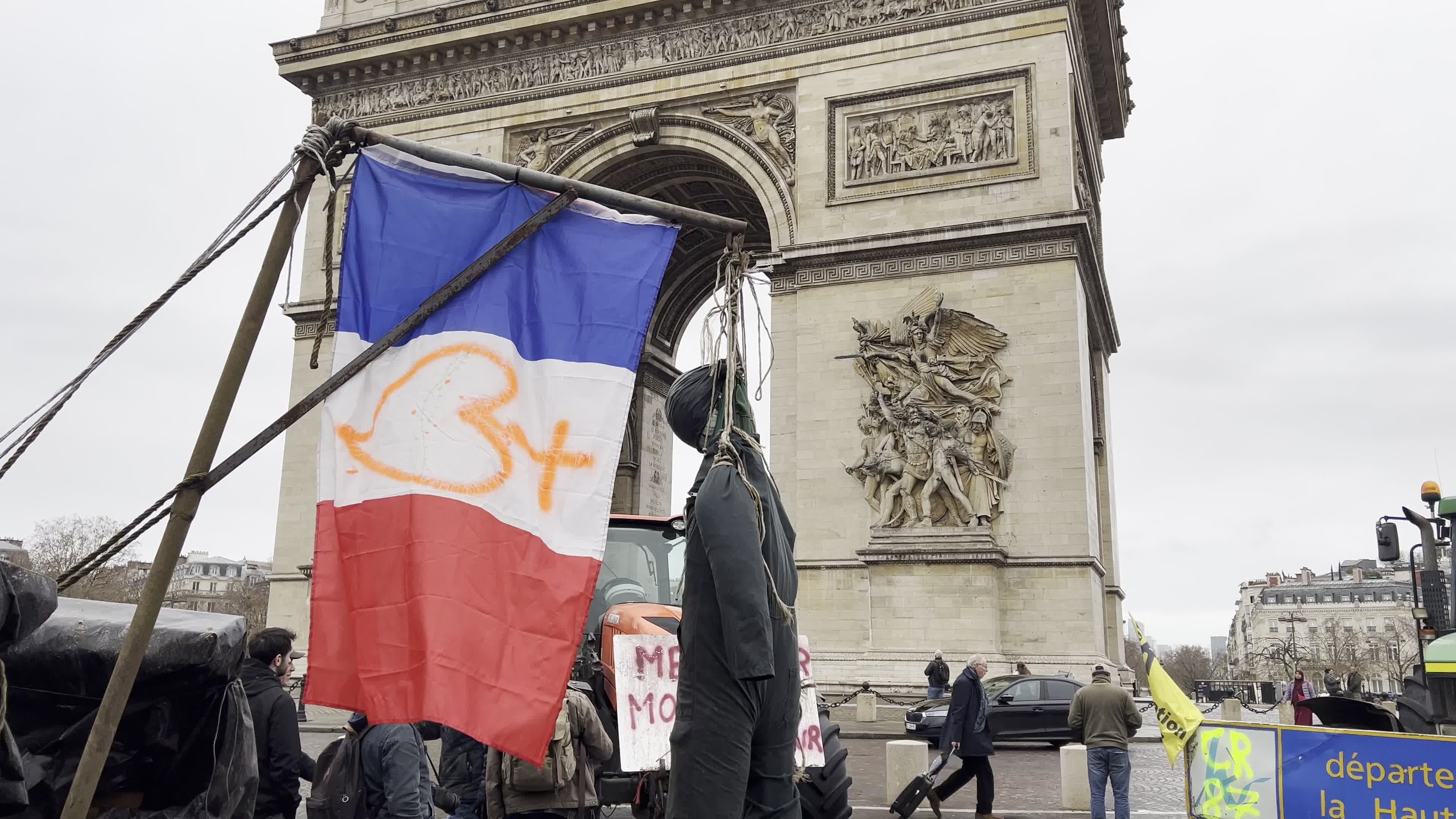 Demonstration of French farmers in Paris
