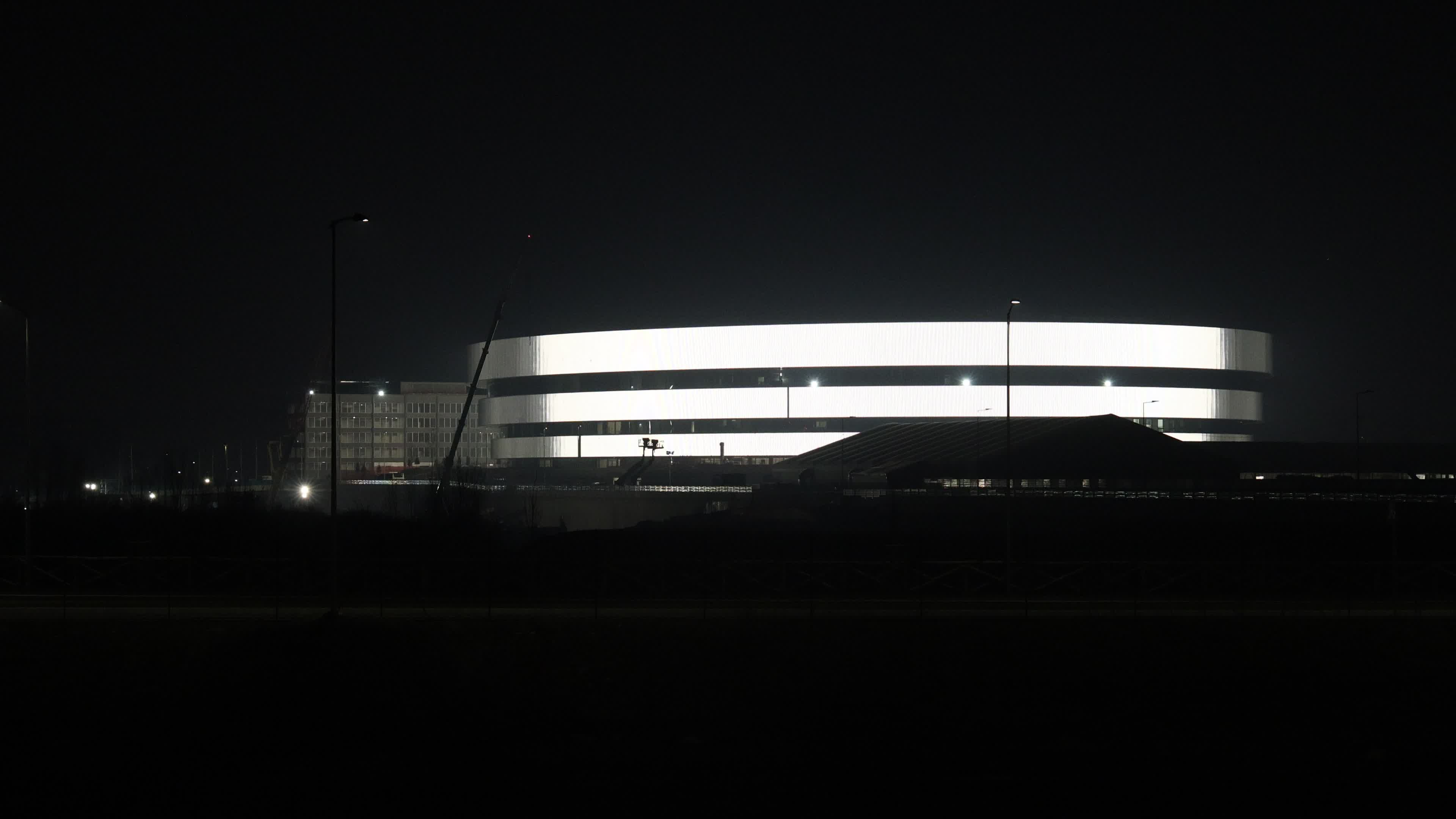 The inauguration of the Milano Santagiulia Ice Hockey Arena during the Cortina 2026 Winter Olympic Games Test Event in Milan