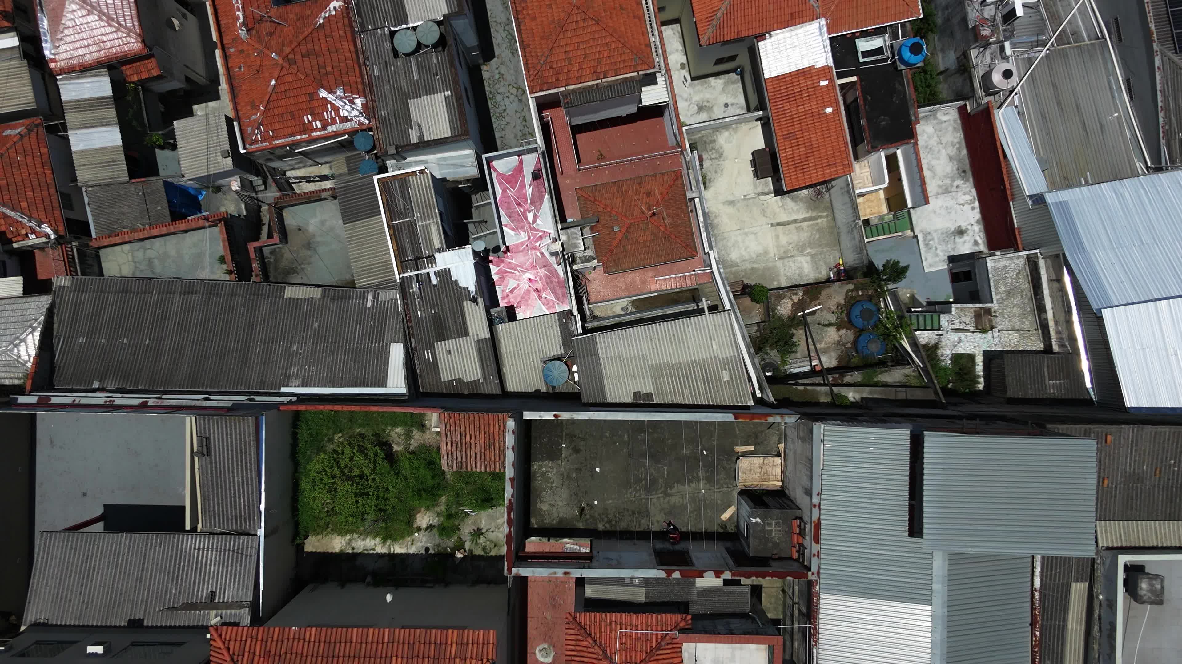 Aerial image of Mooca, a neighborhood in the city of São Paulo, Brazil.