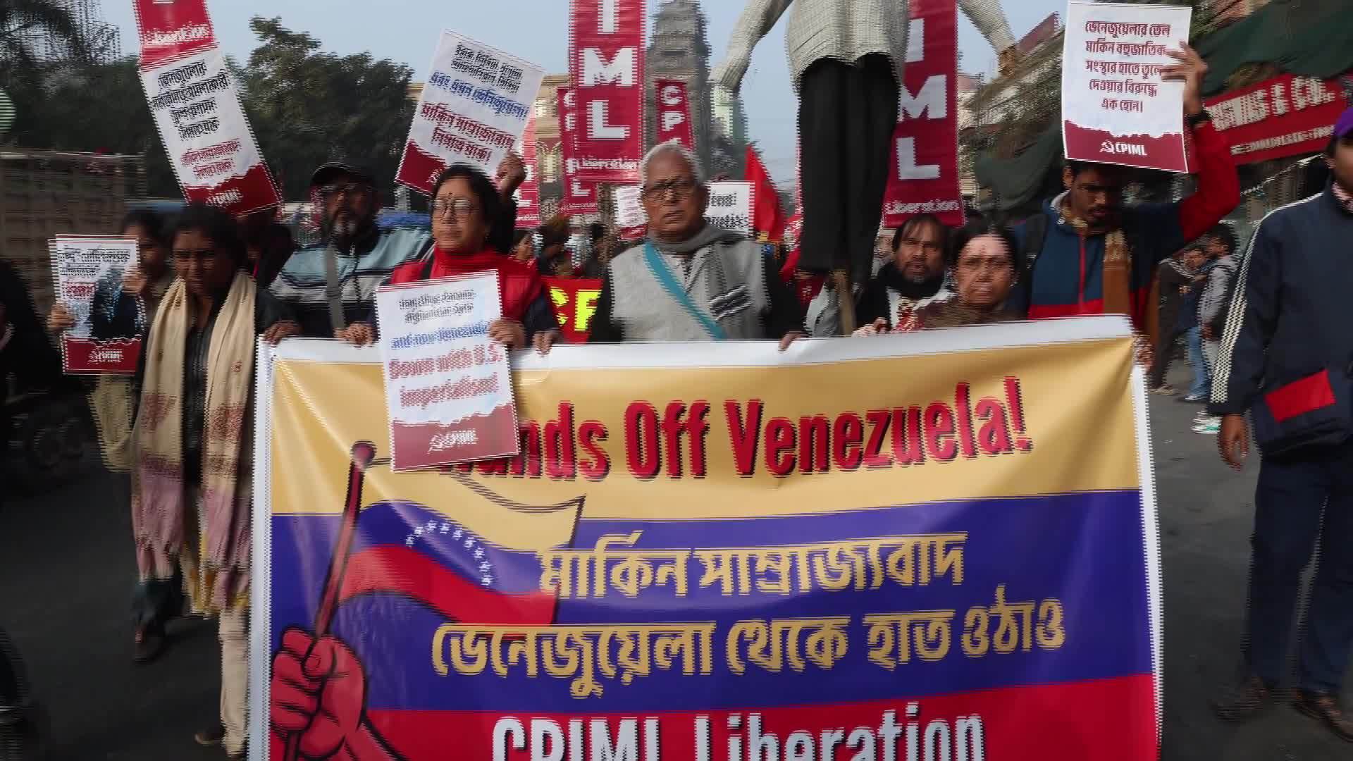 No War On Venezuela Protest In Kolkata, India  - 01/05/2026