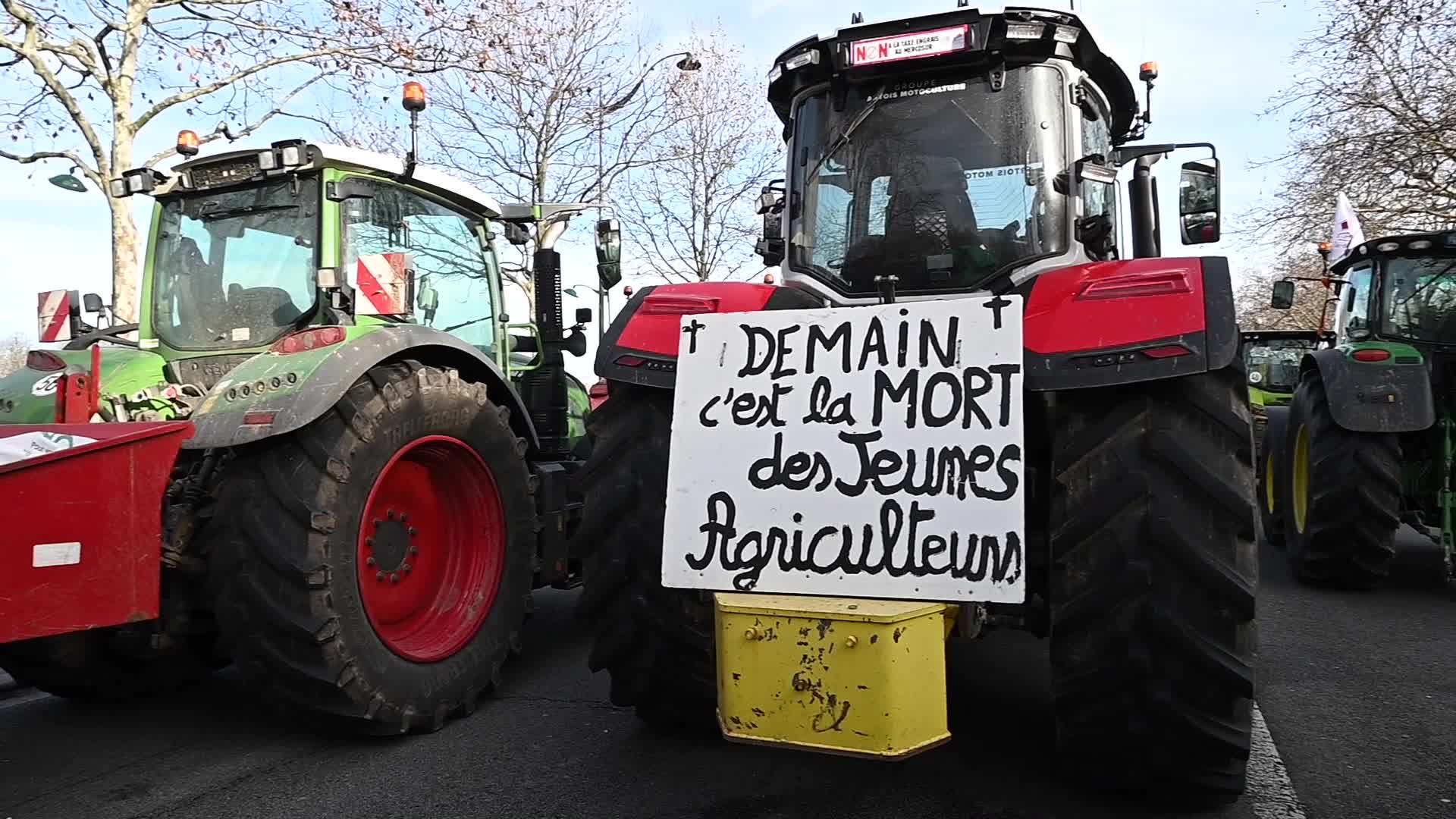 French farmers demonstration