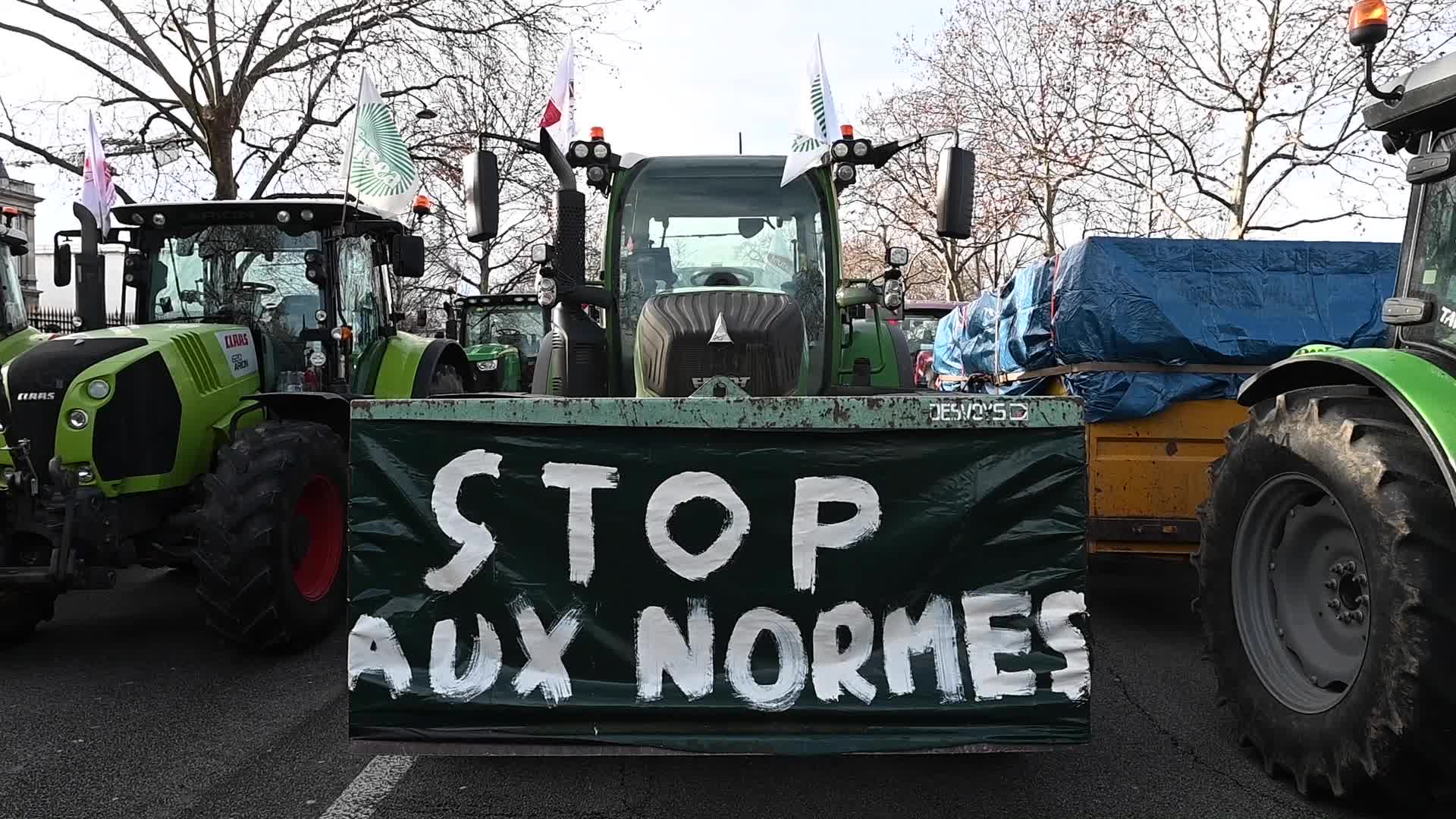 French farmers demonstration