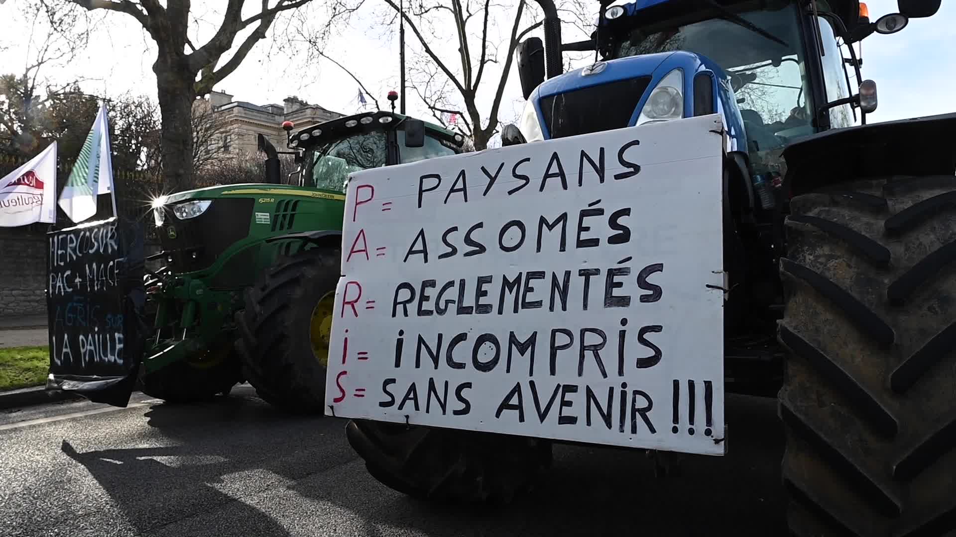 French farmers demonstration