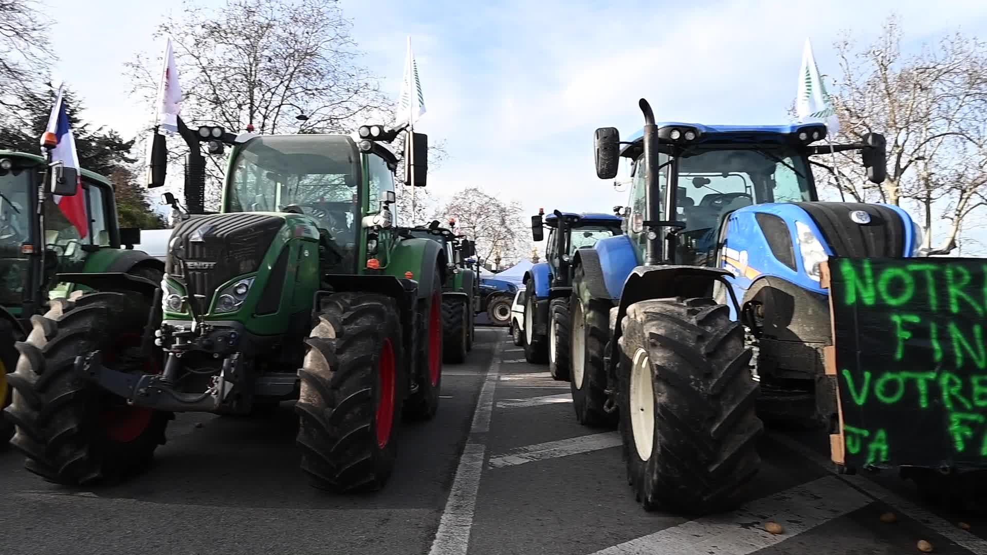 French farmers demonstration