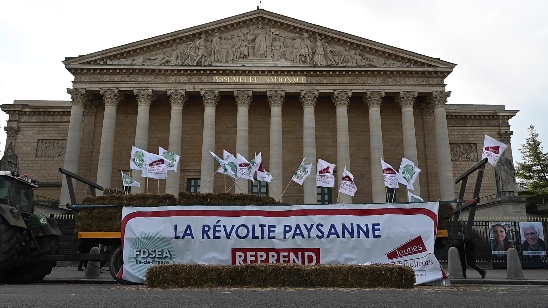 French farmers demonstration