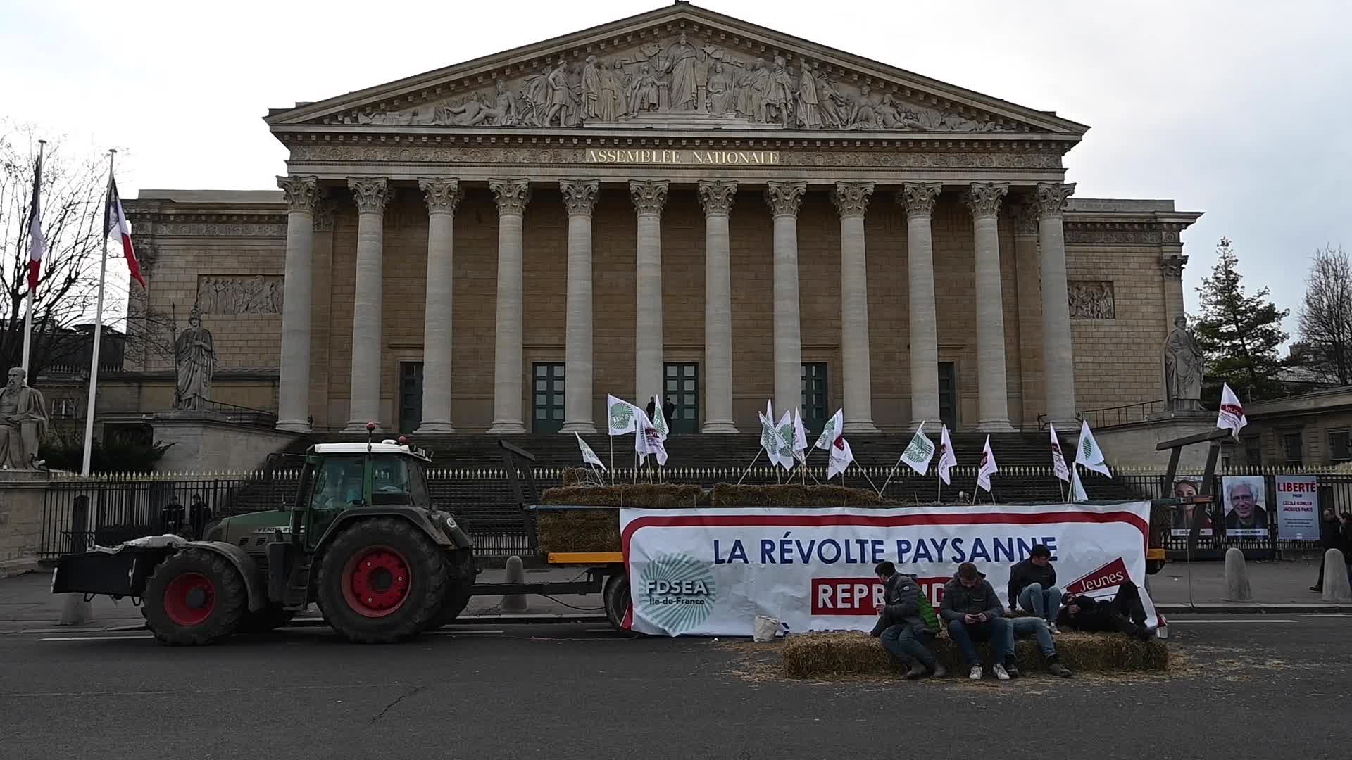 French farmers demonstration