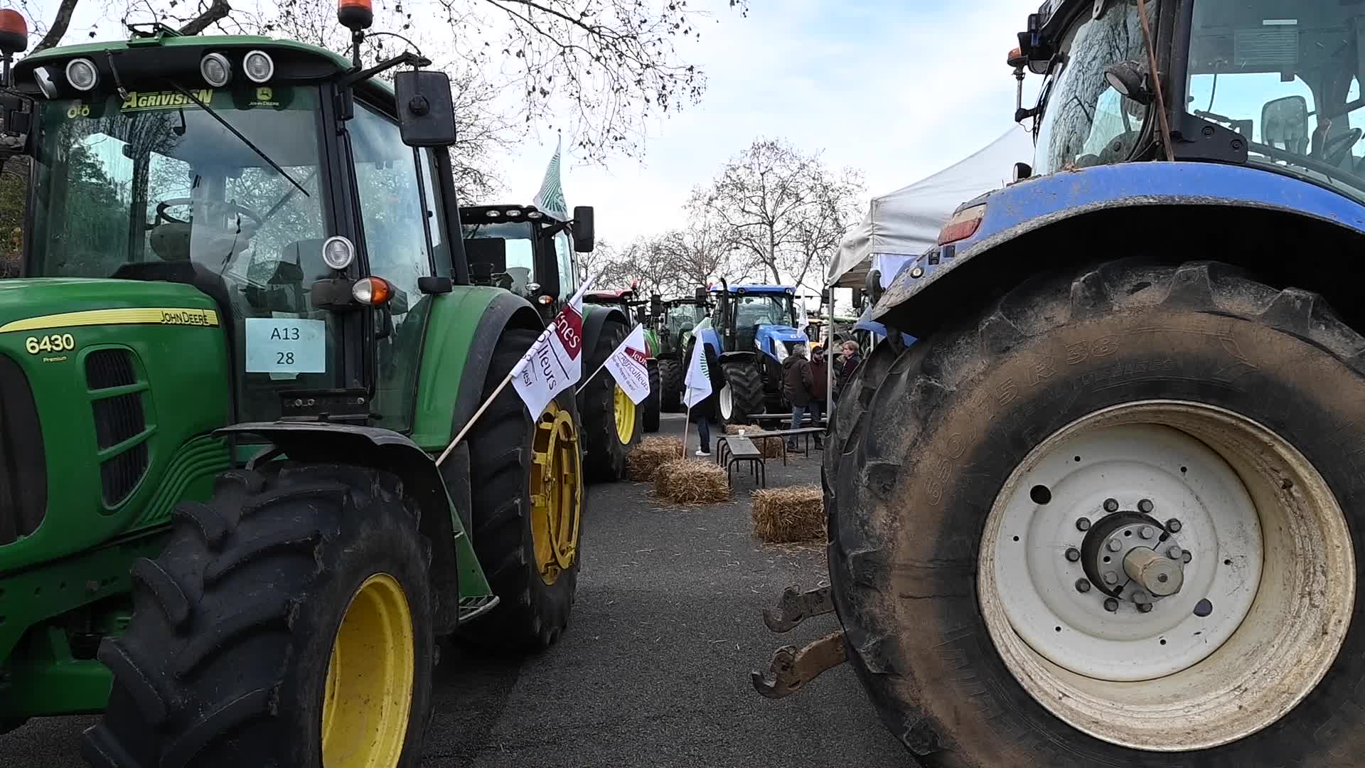 French farmers demonstration