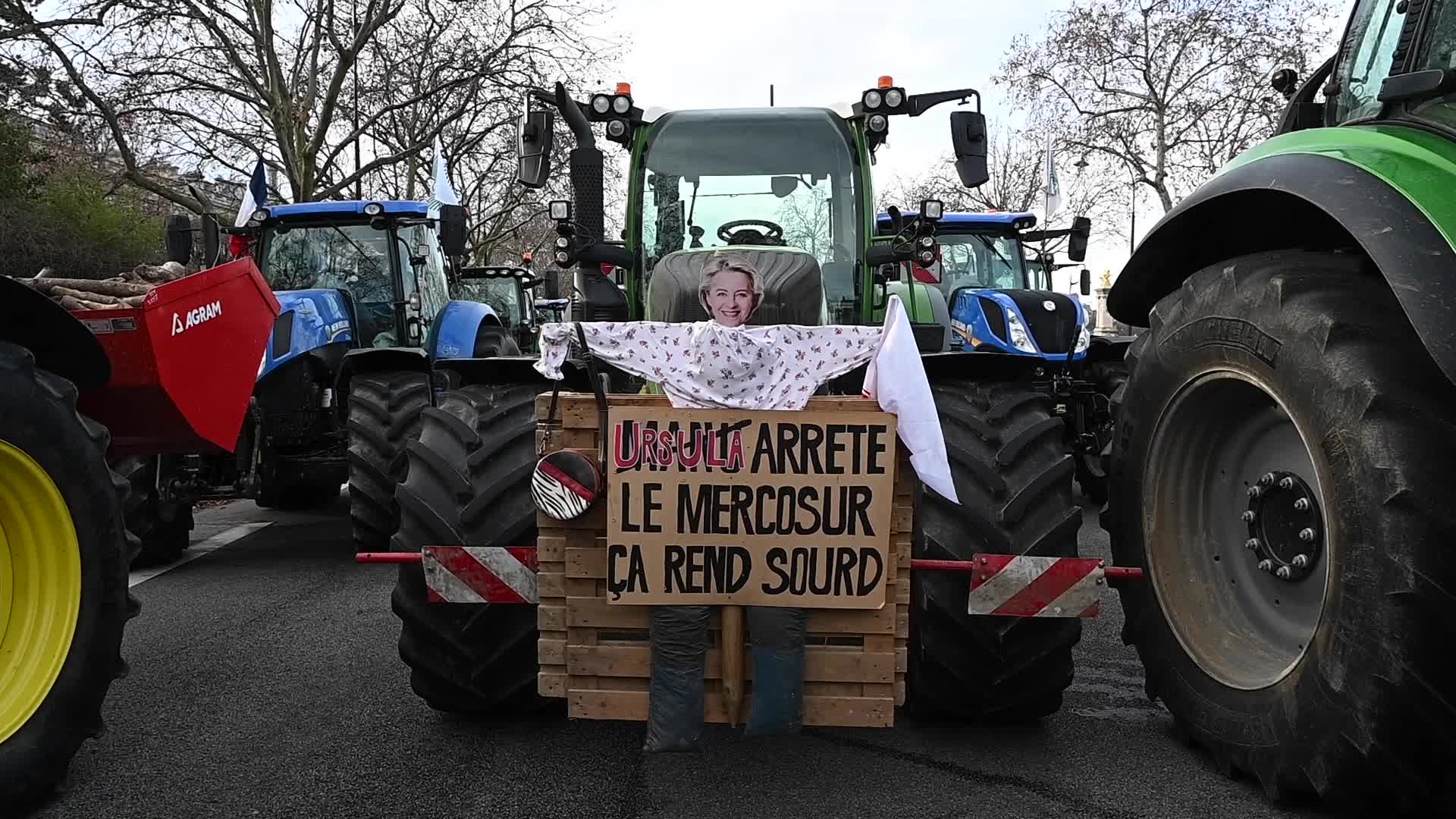 French farmers demonstration
