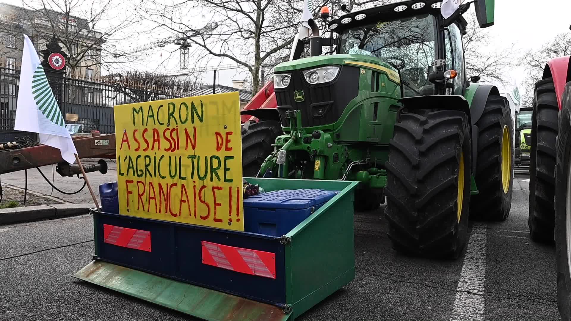 French farmers demonstration