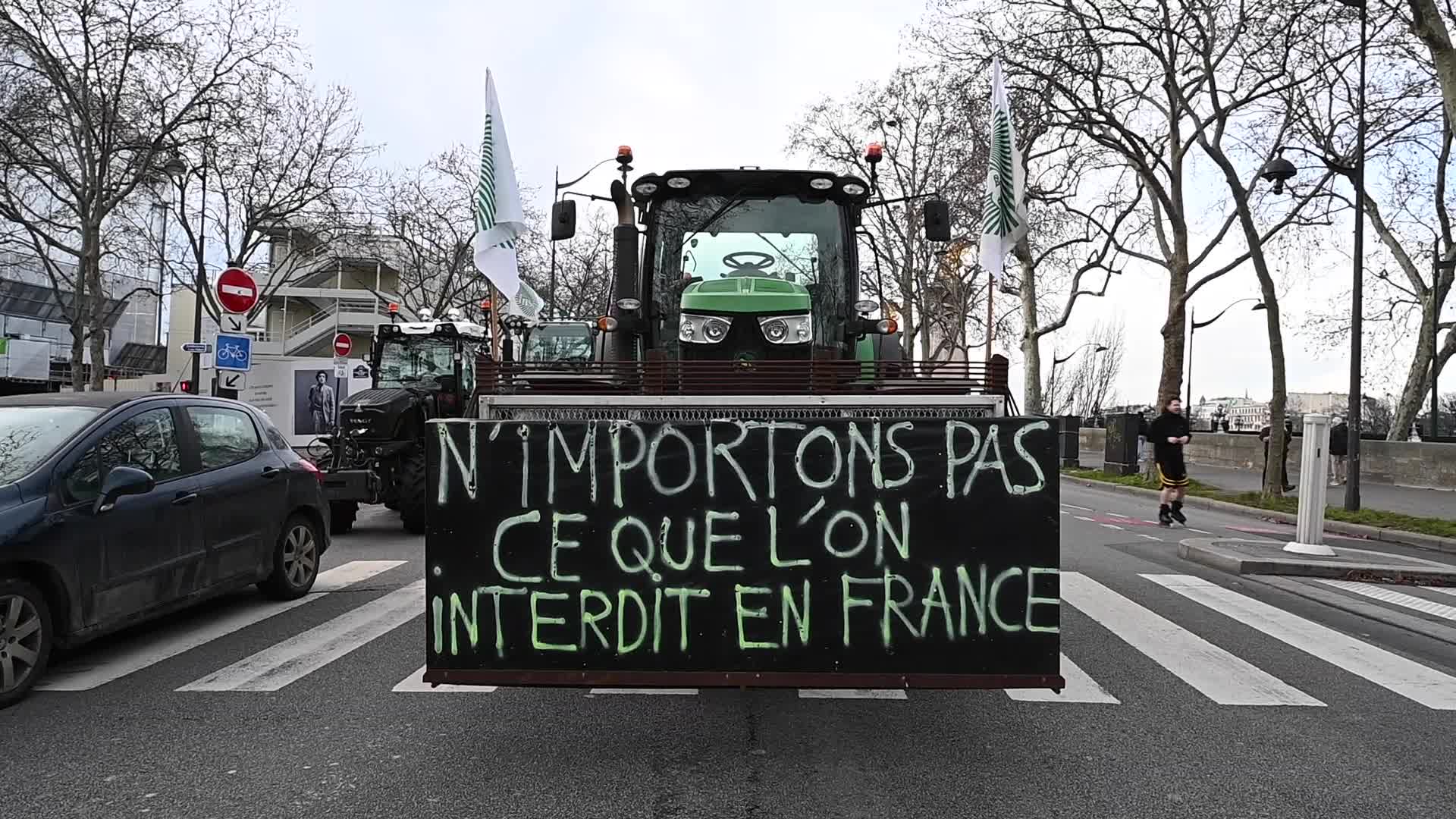 French farmers demonstration