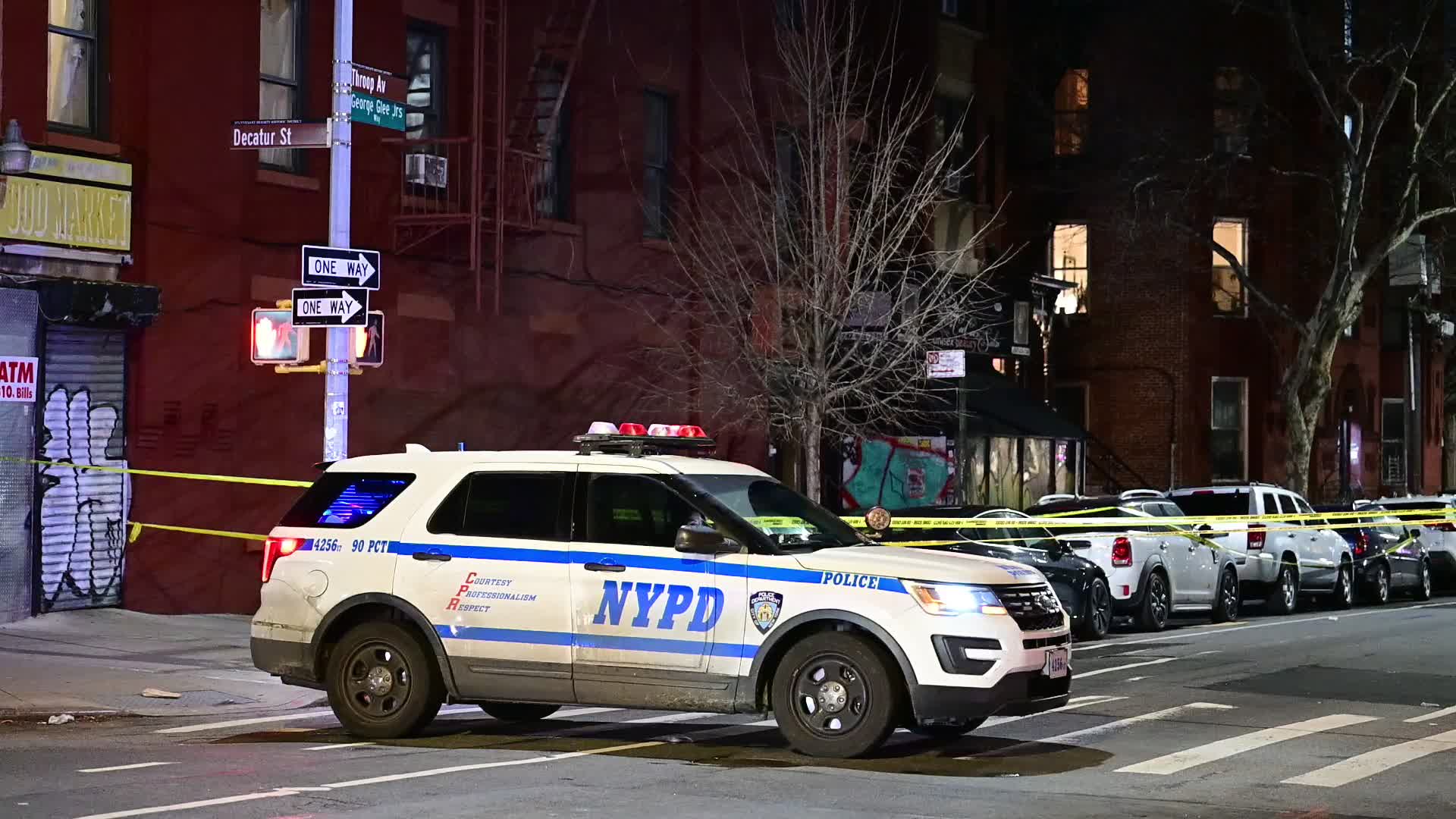 NYPD Works Scene Where 85-year-old Julia Boomer Fatally Stabbed Repeatedly Inside Of 638 Throop Avenue
