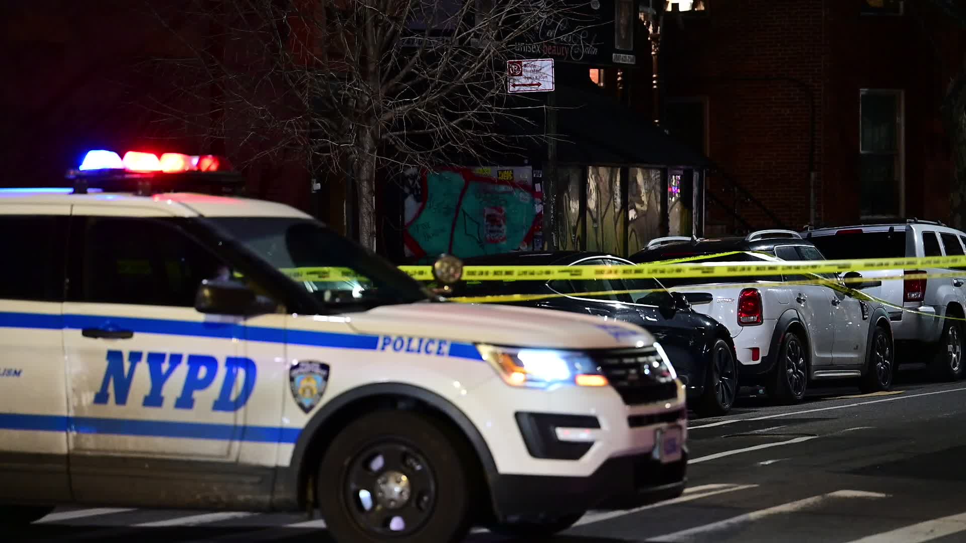 NYPD Works Scene Where 85-year-old Julia Boomer Fatally Stabbed Repeatedly Inside Of 638 Throop Avenue