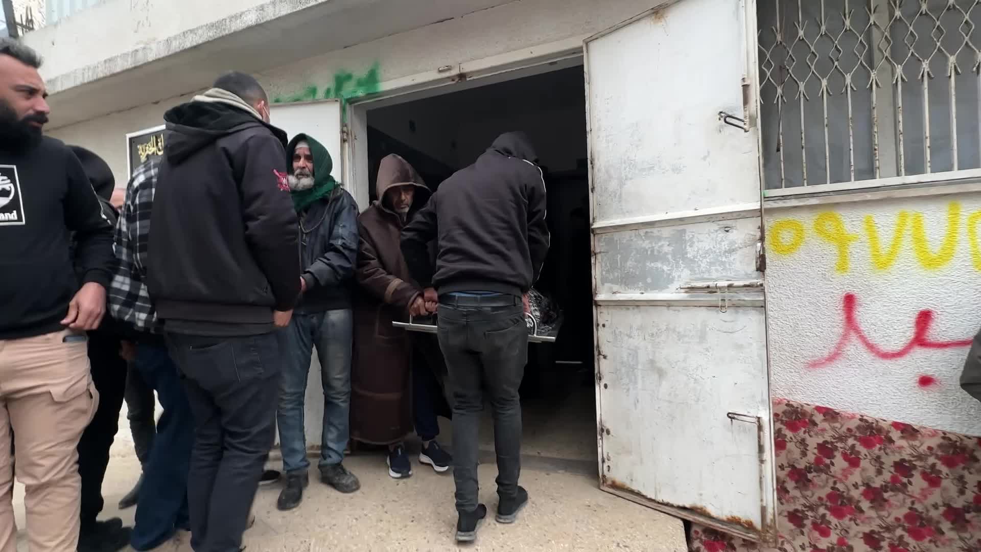 Palestinians Mourn Victims of Building Collapse in Gaza City