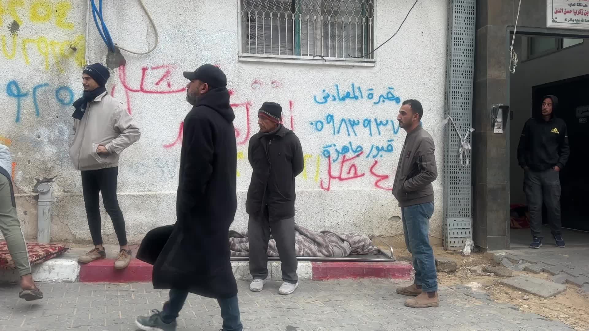 Palestinians Mourn Victims of Building Collapse in Gaza City