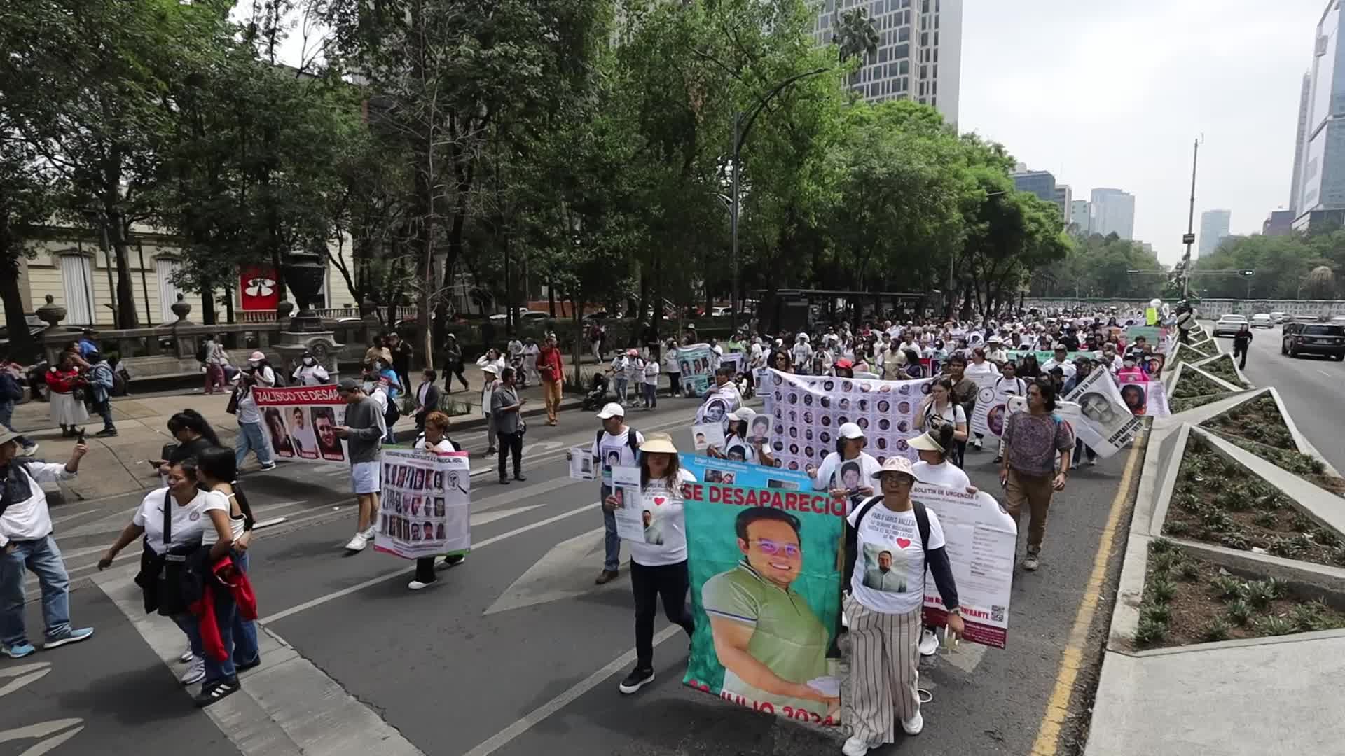 XIII National March for Dignity, national march May 10 in CDMX for the disappeared in the country.