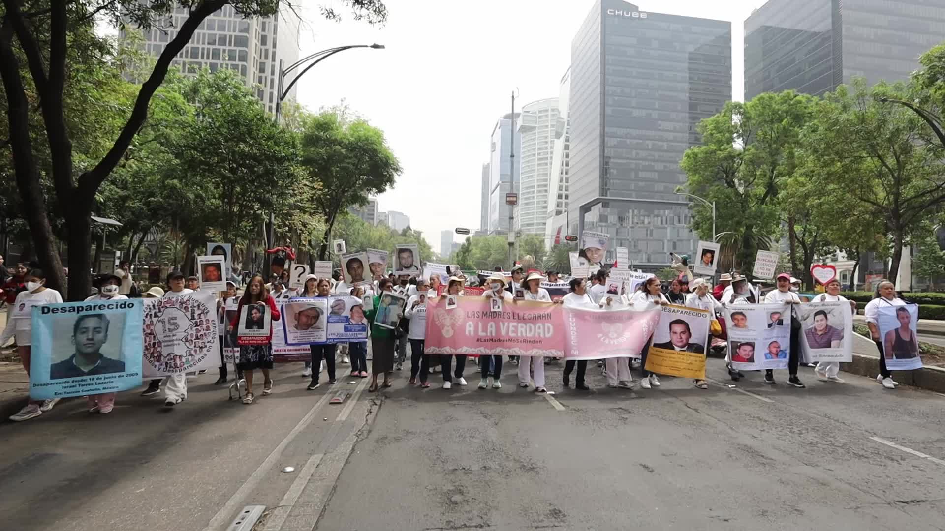 XIII National March for Dignity, national march May 10 in CDMX for the disappeared in the country.