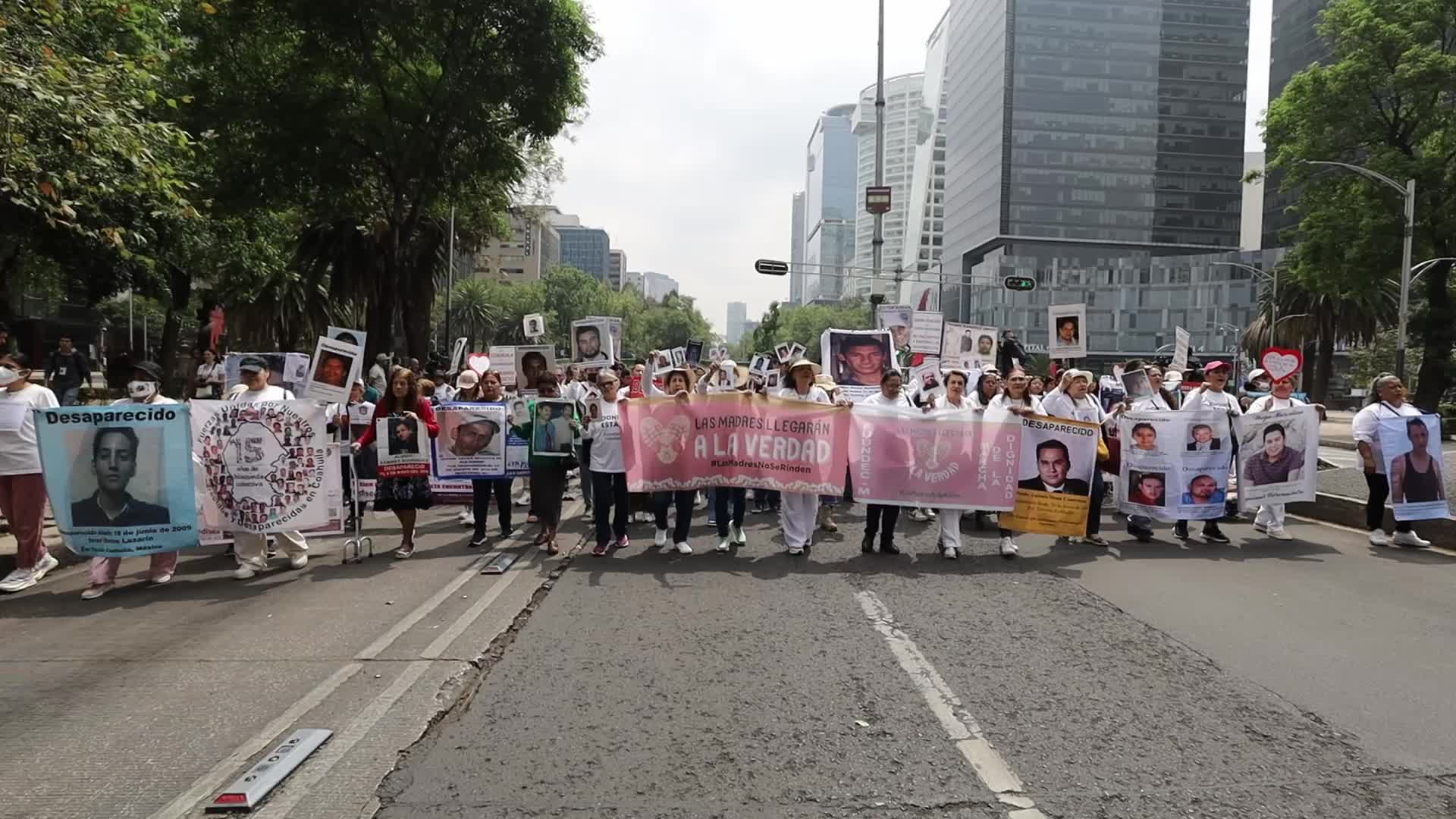XIII National March for Dignity, national march May 10 in CDMX for the disappeared in the country.