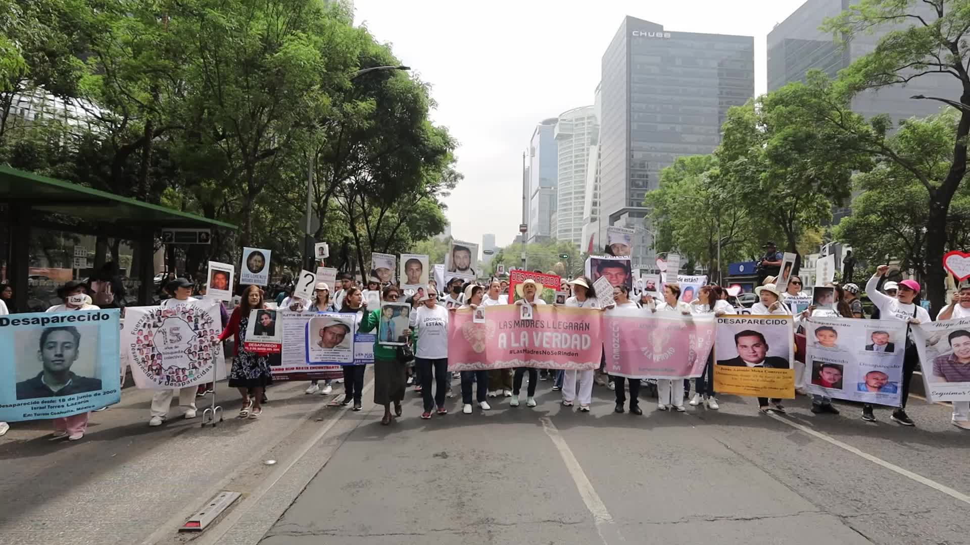 XIII National March for Dignity, national march May 10 in CDMX for the disappeared in the country.