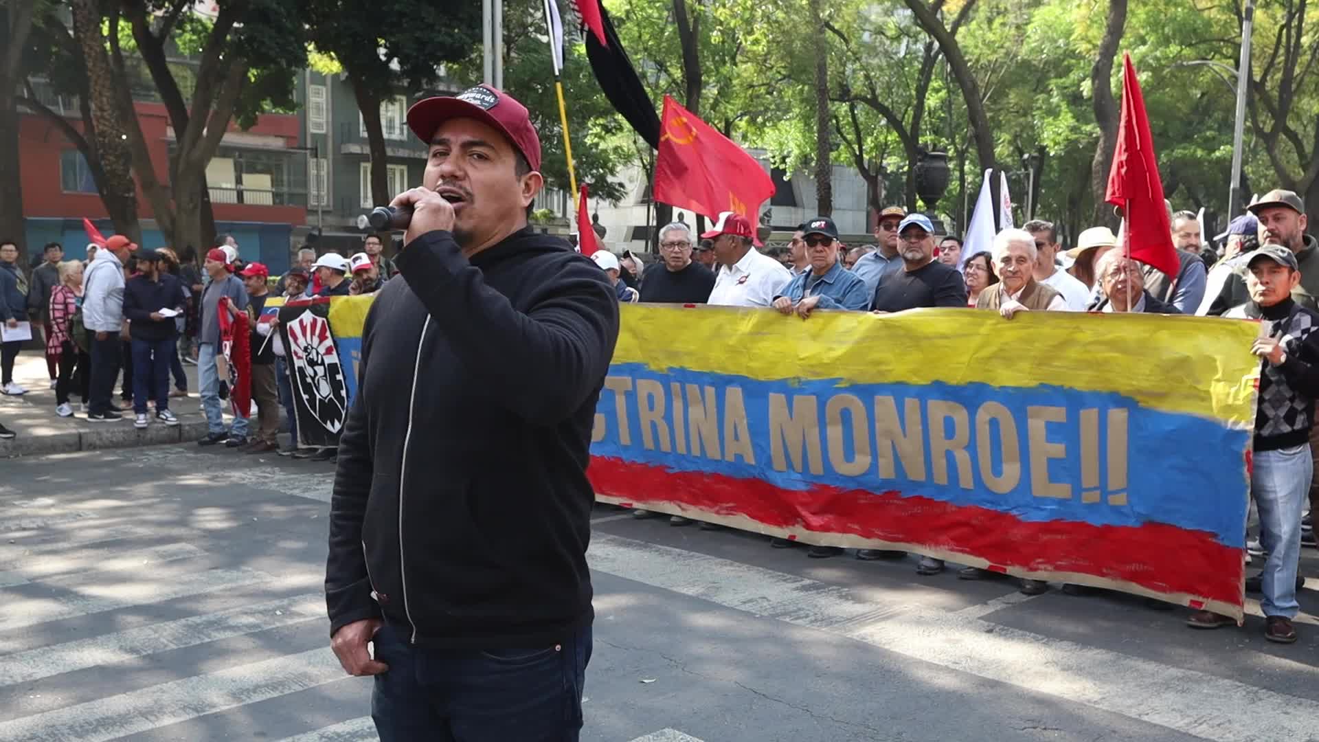 Demonstration in support of Venezuela after the capture of Nicolas Maduro.
