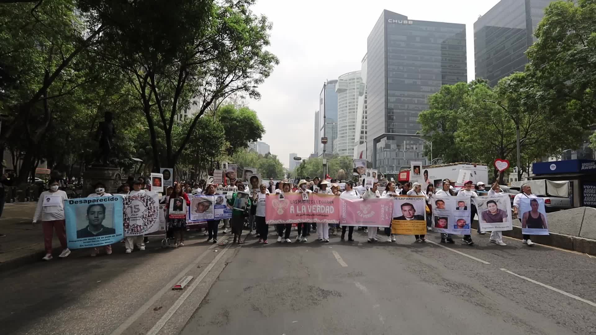 XIII National March for Dignity, national march May 10 in CDMX for the disappeared in the country.