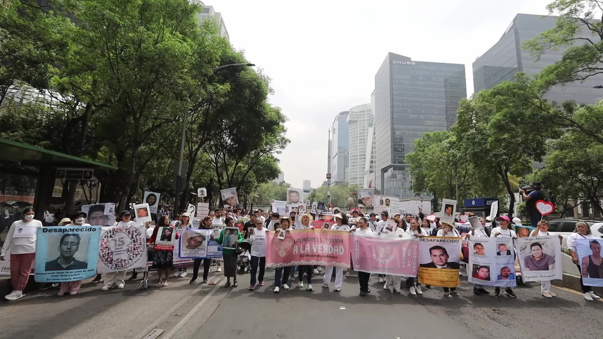 XIII National March for Dignity, national march May 10 in CDMX for the disappeared in the country.